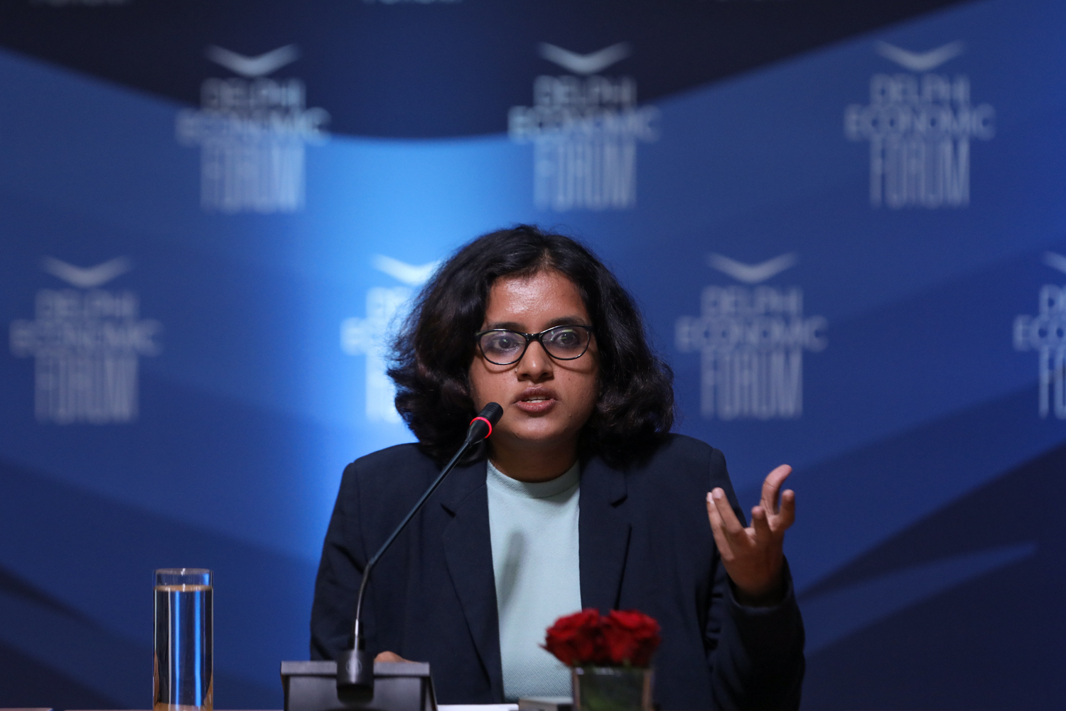 Climate change expert Dhanasree Jayaram says there are concerns solar geoengineering could divert attention and funding away from other climate change mitigation measures [Courtesy of Delphi Economic Forum]