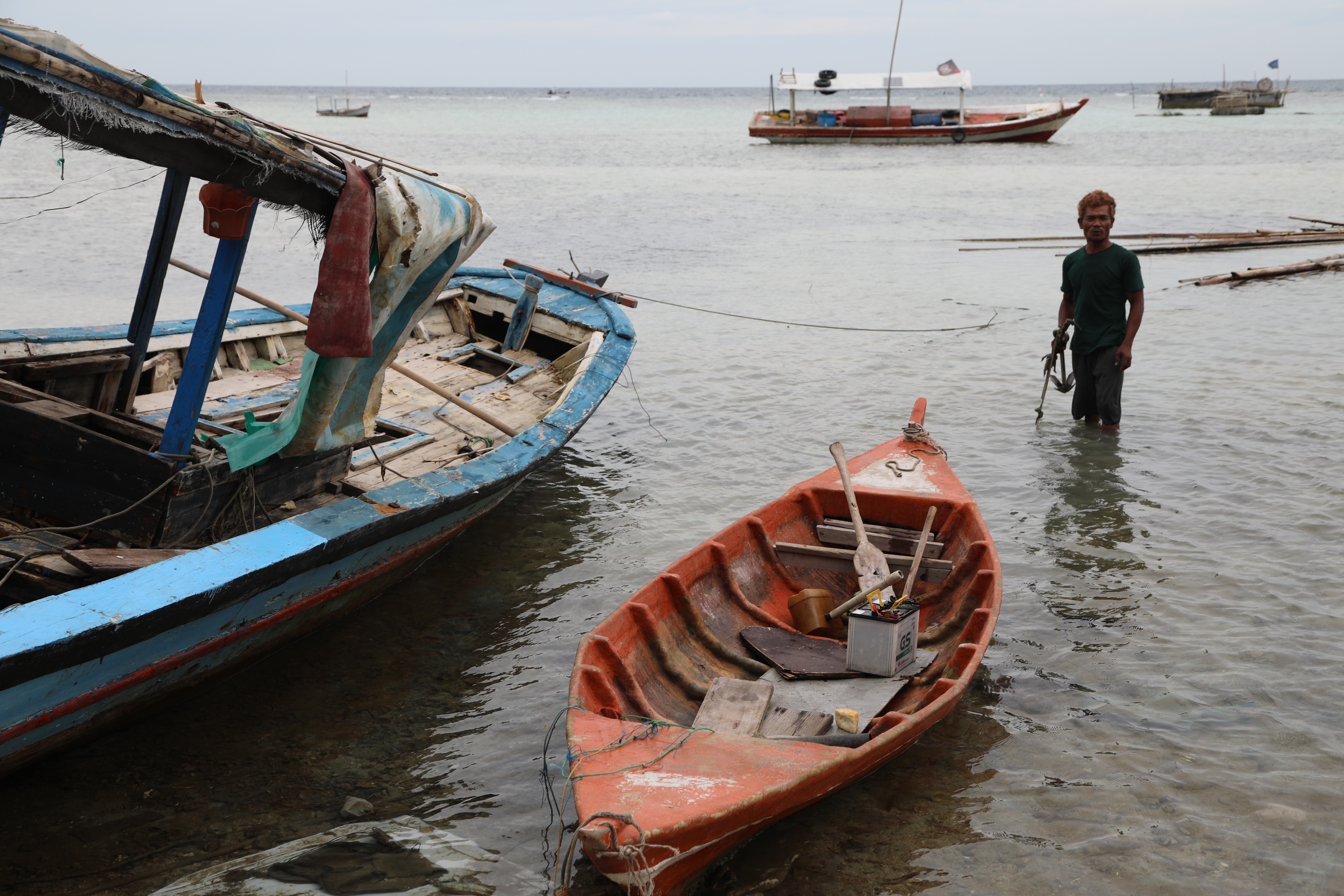 The island is now hit by several floods every year and fishermen say their catch has been affected