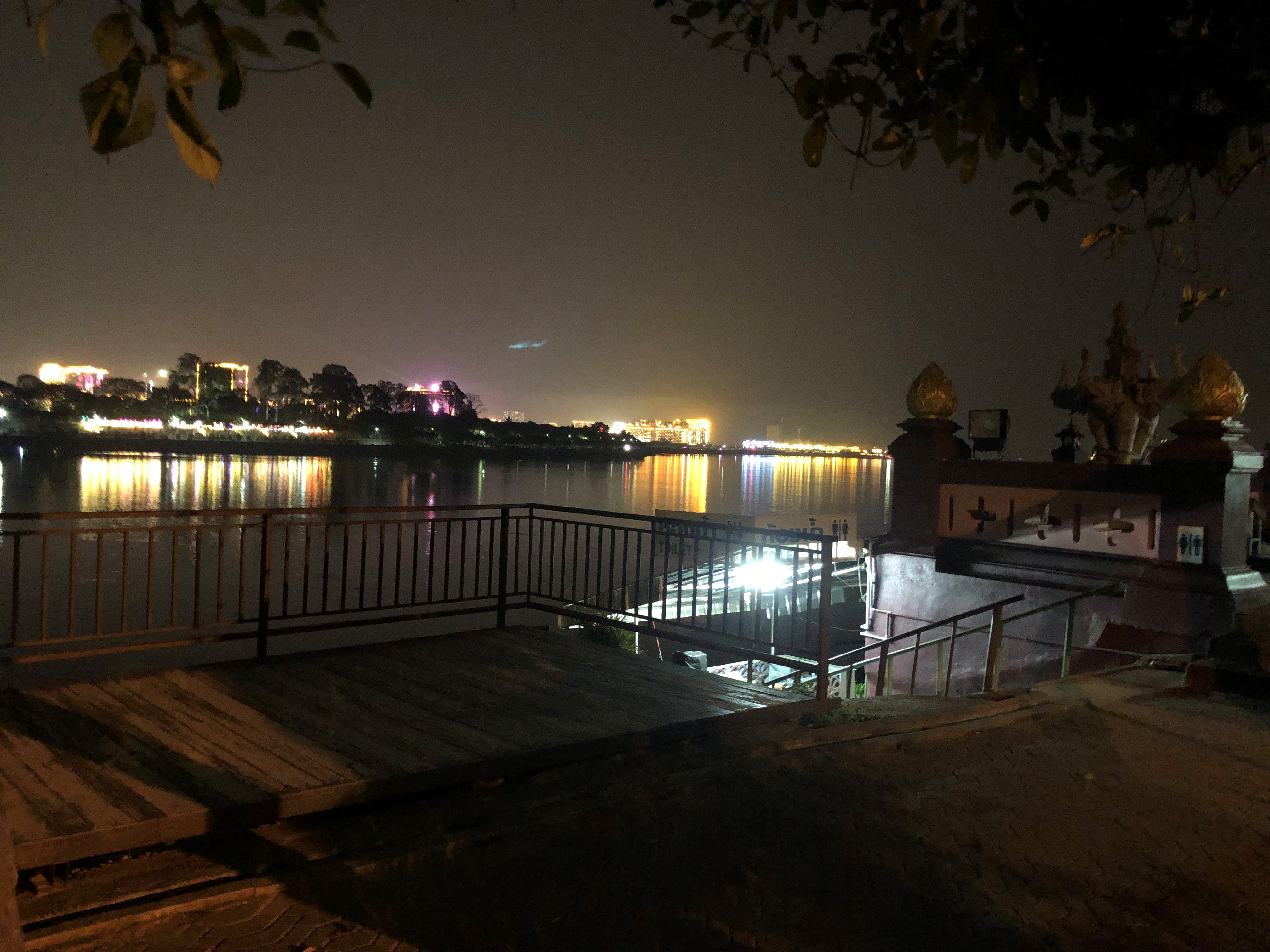 A view of the Kings Romans casino in Laos, as seen from Thailand's Sop Ruak village in Chiang Saen district on February 2, 2023 [Kevin Doyle/Al Jazeera]