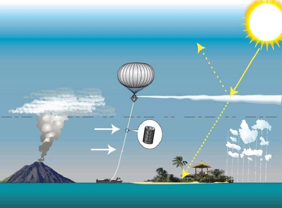 Stratospheric aerosol injection is among the nascent technologies that some scientists believe could be used to migrate climate change [Courtesy of Wikimedia Commons]