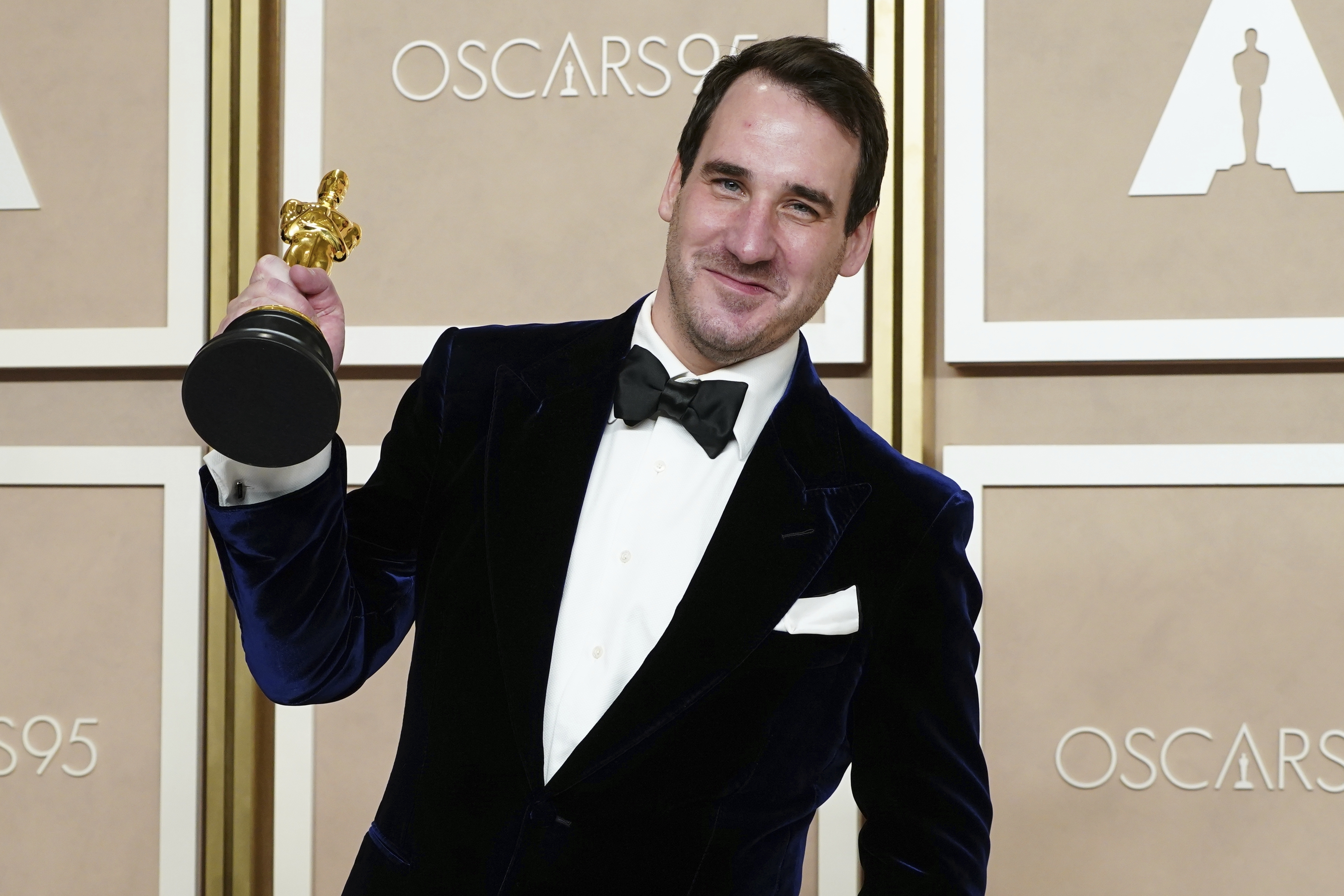 James Friend with Oscar