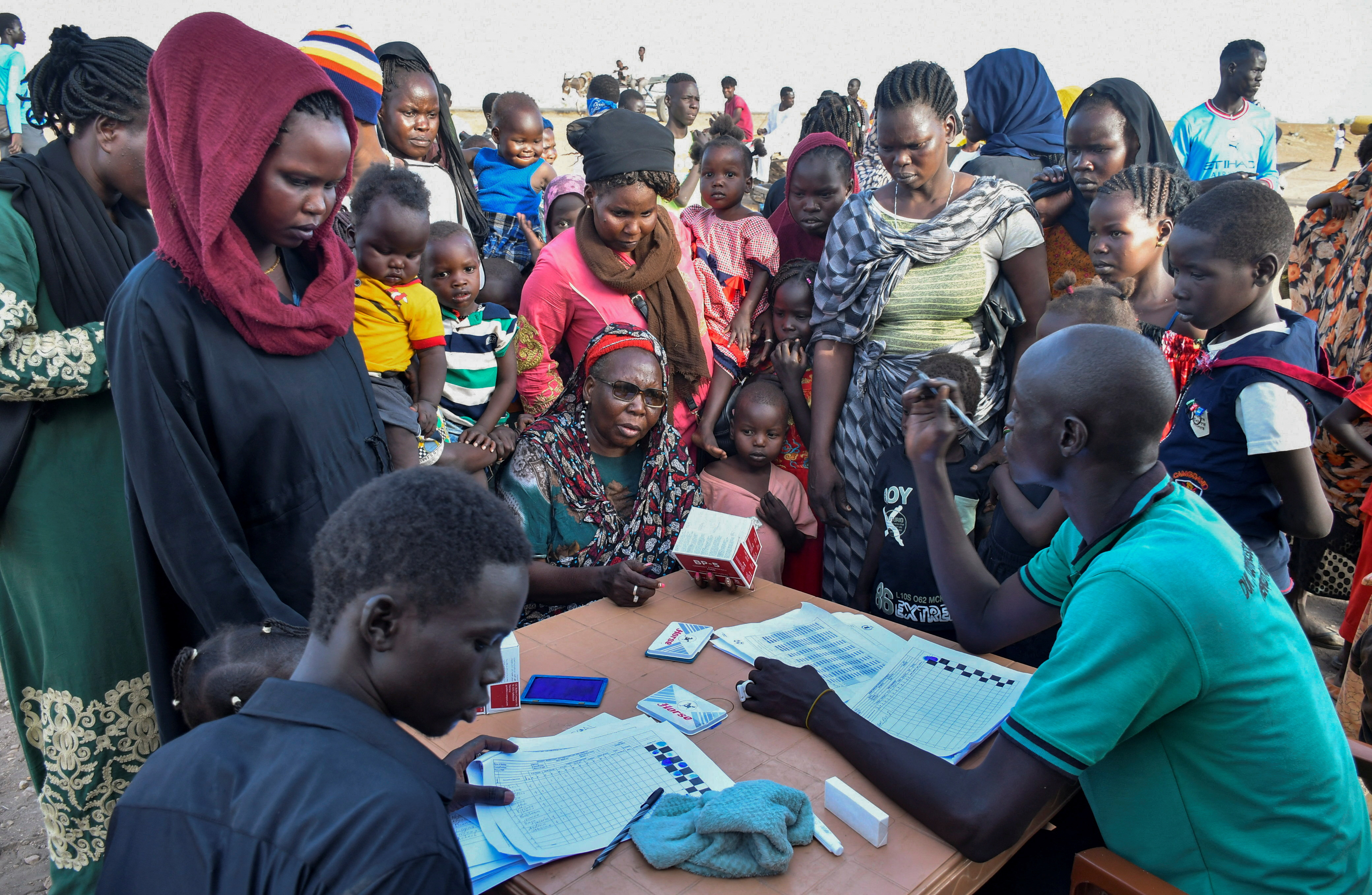 Civilians who fled the war-torn Sudan following the outbreak of fighting between the Sudanese army and the paramilitary Rapid Support Forces