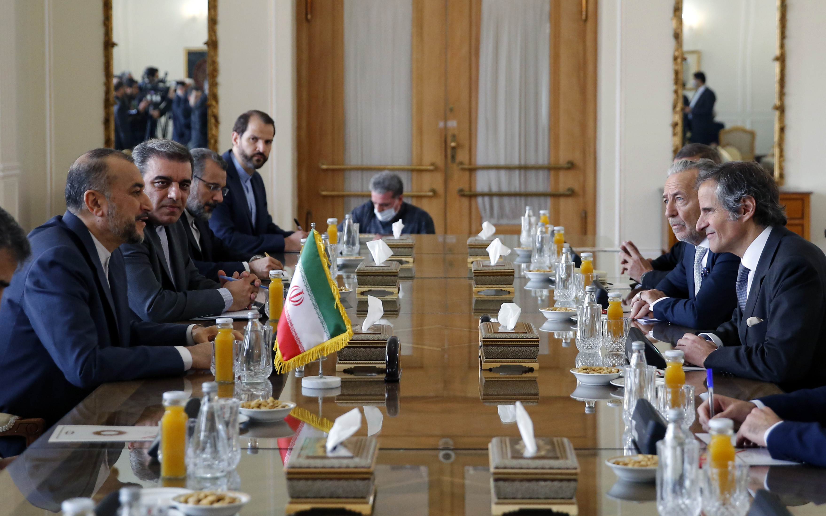 Iran and IAEA representatives 