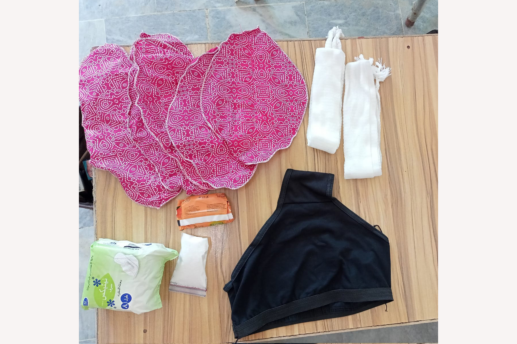 Mahawari Justice’s customised Period Relief kits made as per the needs of the community for the flood affectees