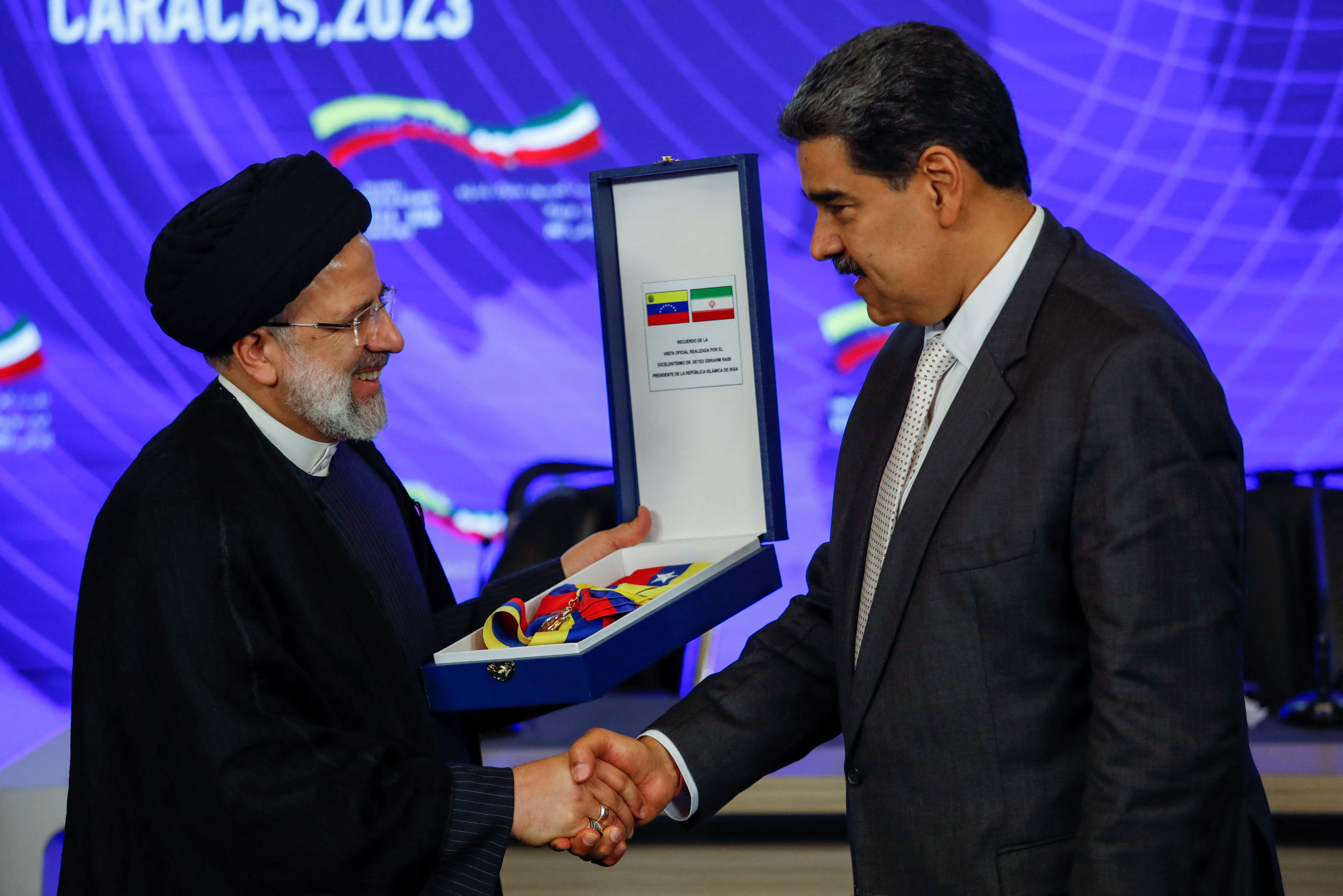 Nicolas Maduro and Ebrahim Raisi