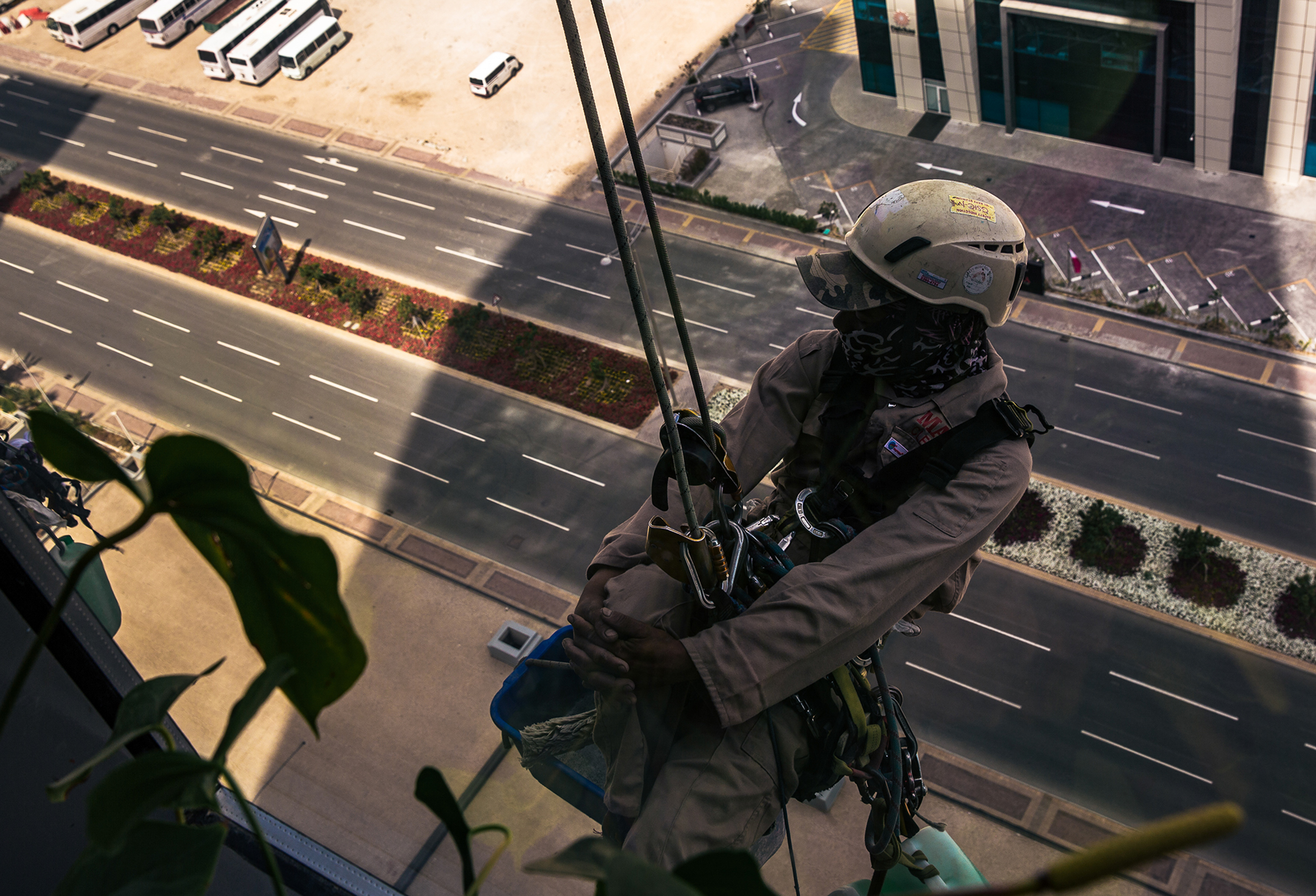 Window cleaning, Qatar,