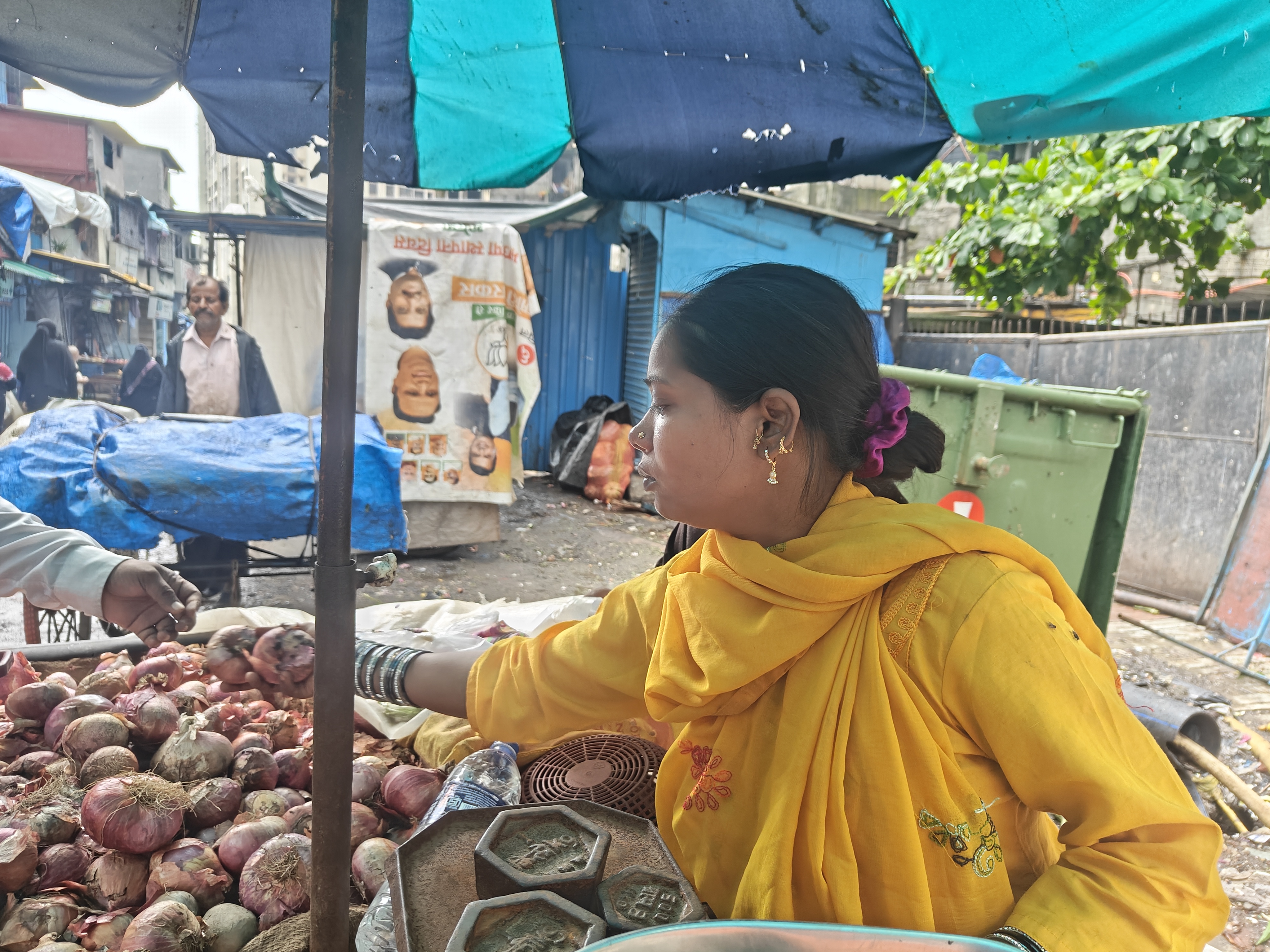 In Yellow is Reshma Tamboli in Qureshi Nagar, Kurla