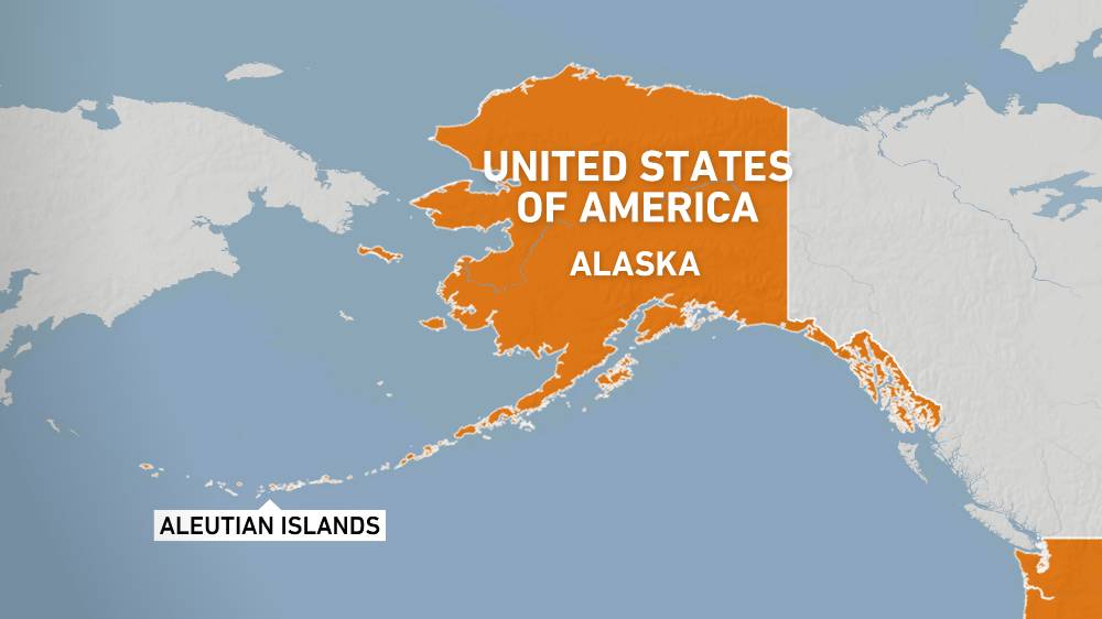 MAP ALEUTIAN ISLANDS 