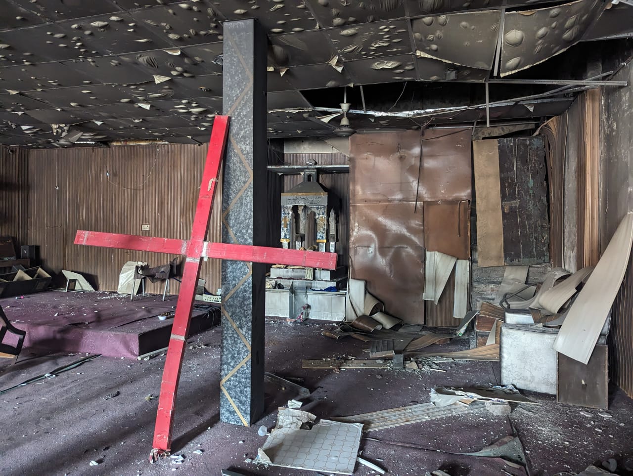 St. John Catholic Church, Jaranwala, Pakistan, August 18, 2023 [Abid Hussain/Al Jazeera]