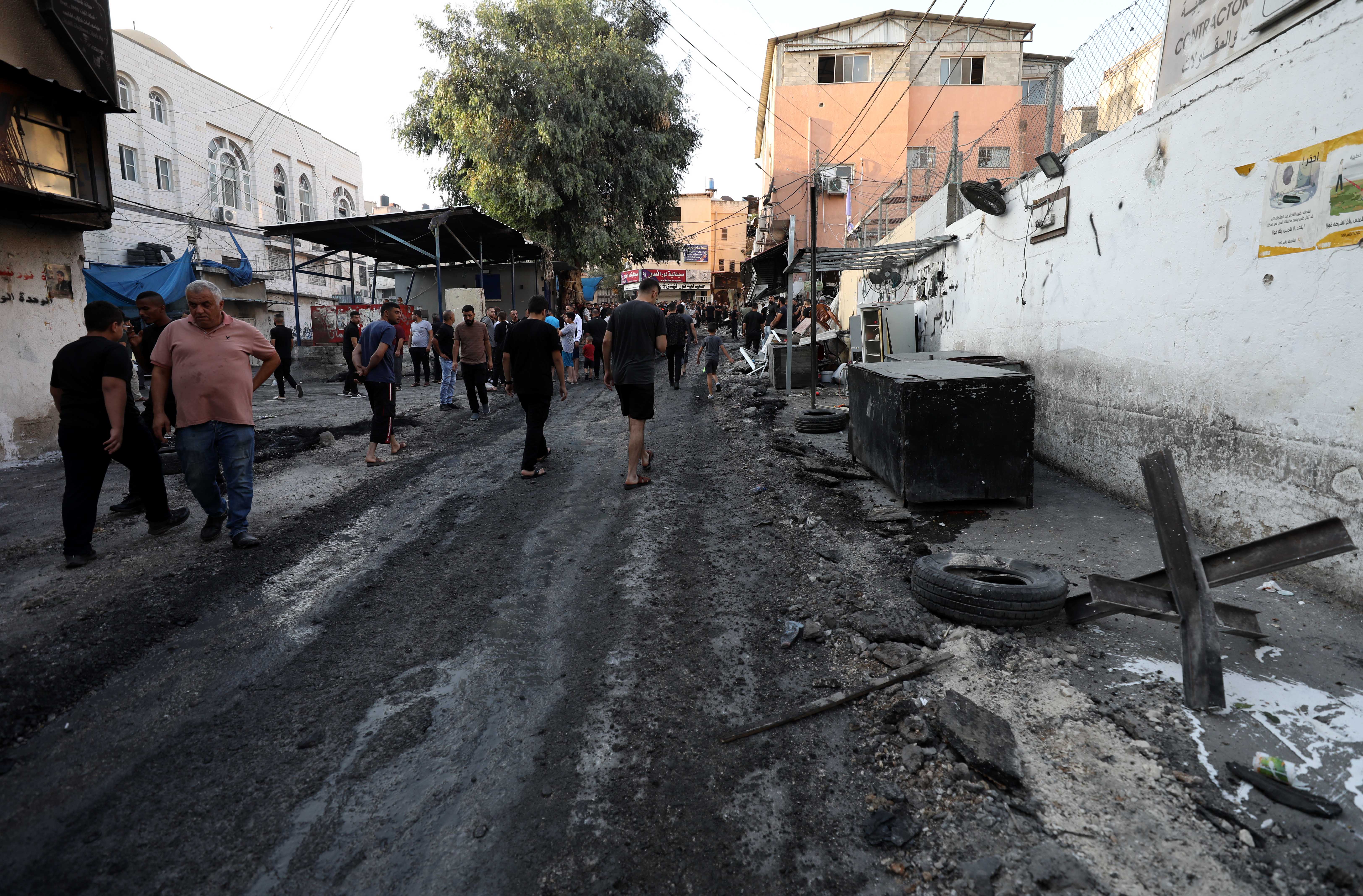 Nur shams camp tulkarem raid