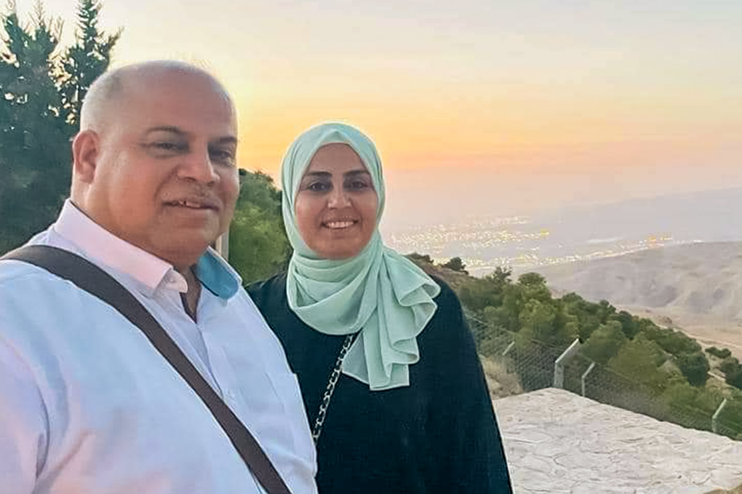 Wael Dahdouh and his wife, Um Hamza