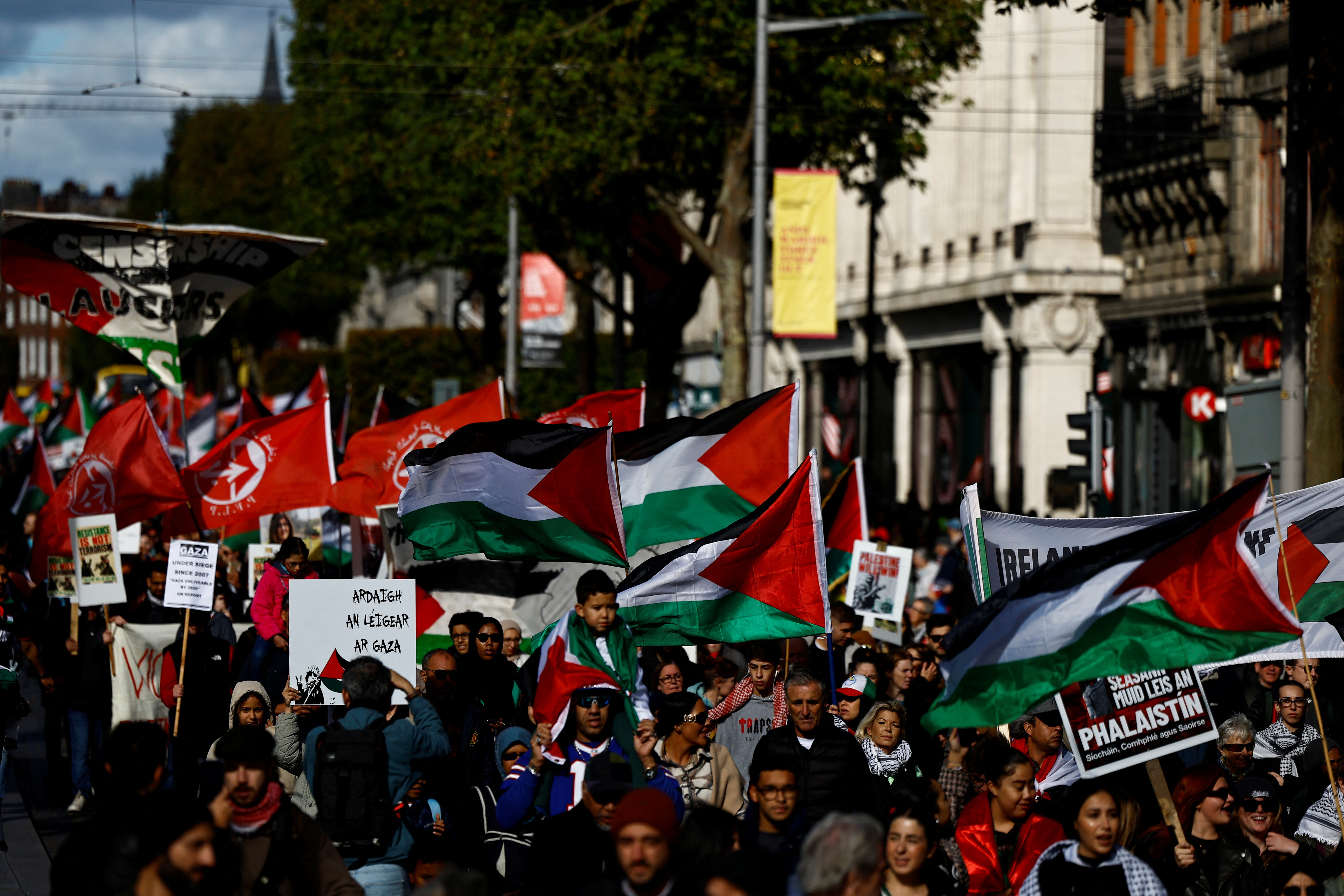 ISRAEL-PALESTINIANS/PROTESTS-IRELAND