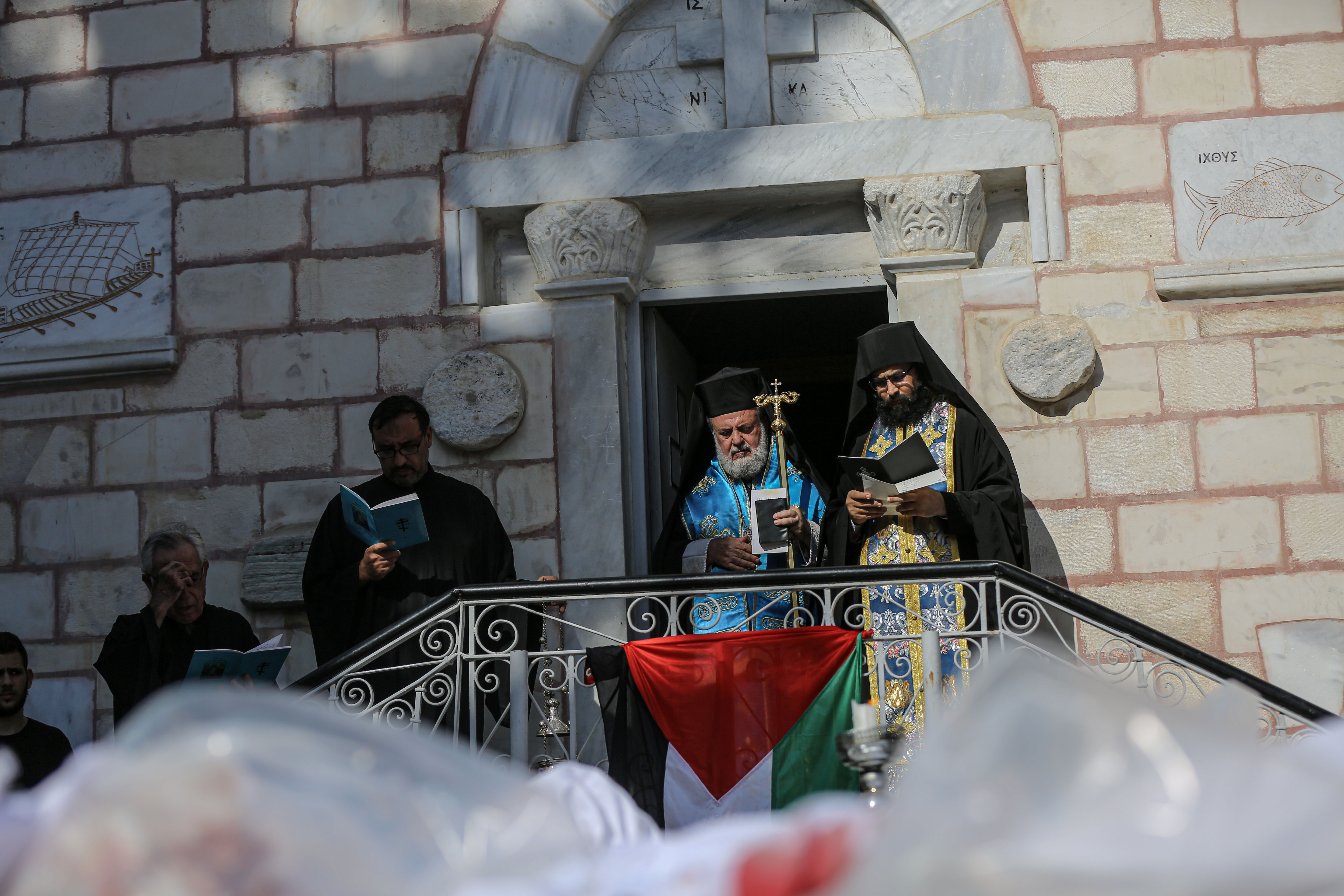 Saint Porphyrius church in Gaza City was struck by an Israeli missile on Thursday