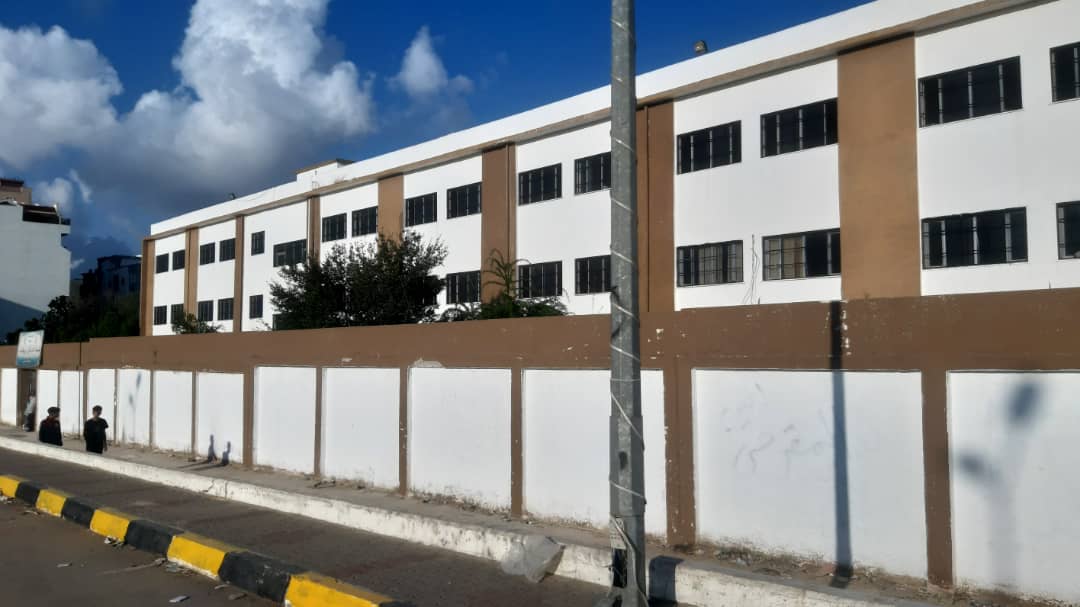 The public school Khadijah and her family are sheltering in