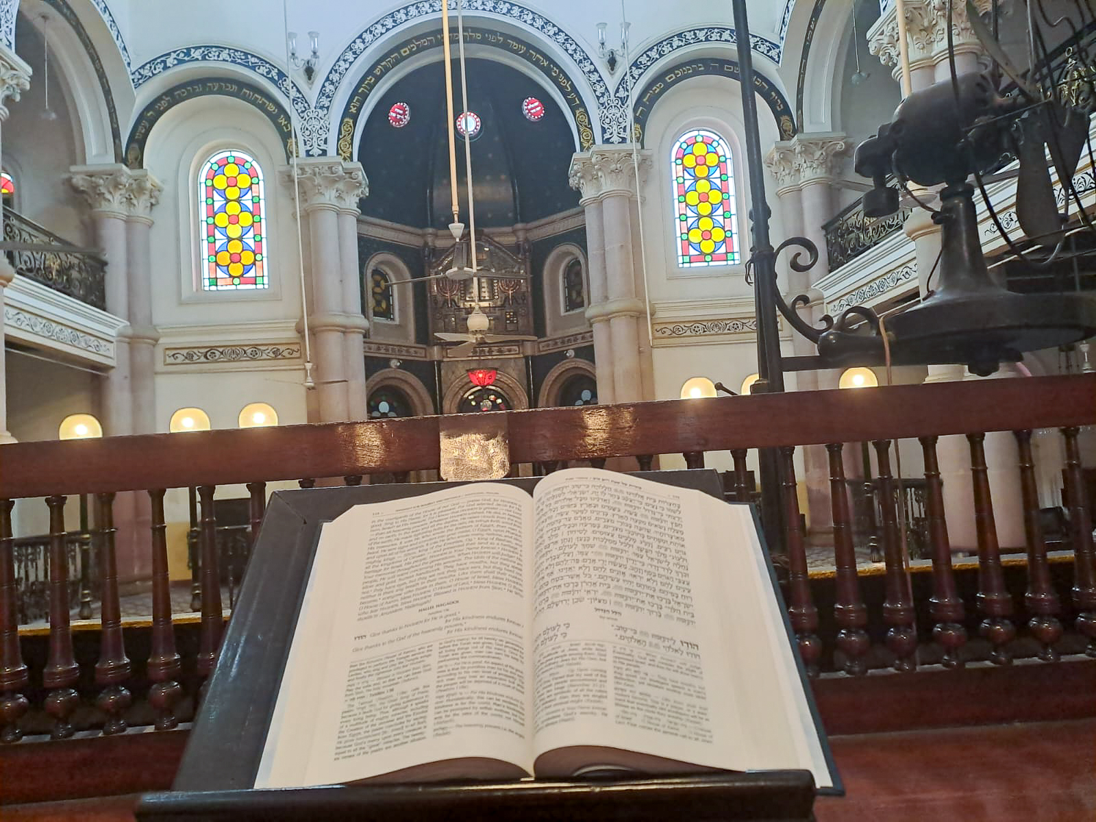 A holy book seen at one of the Kolkata synagogues