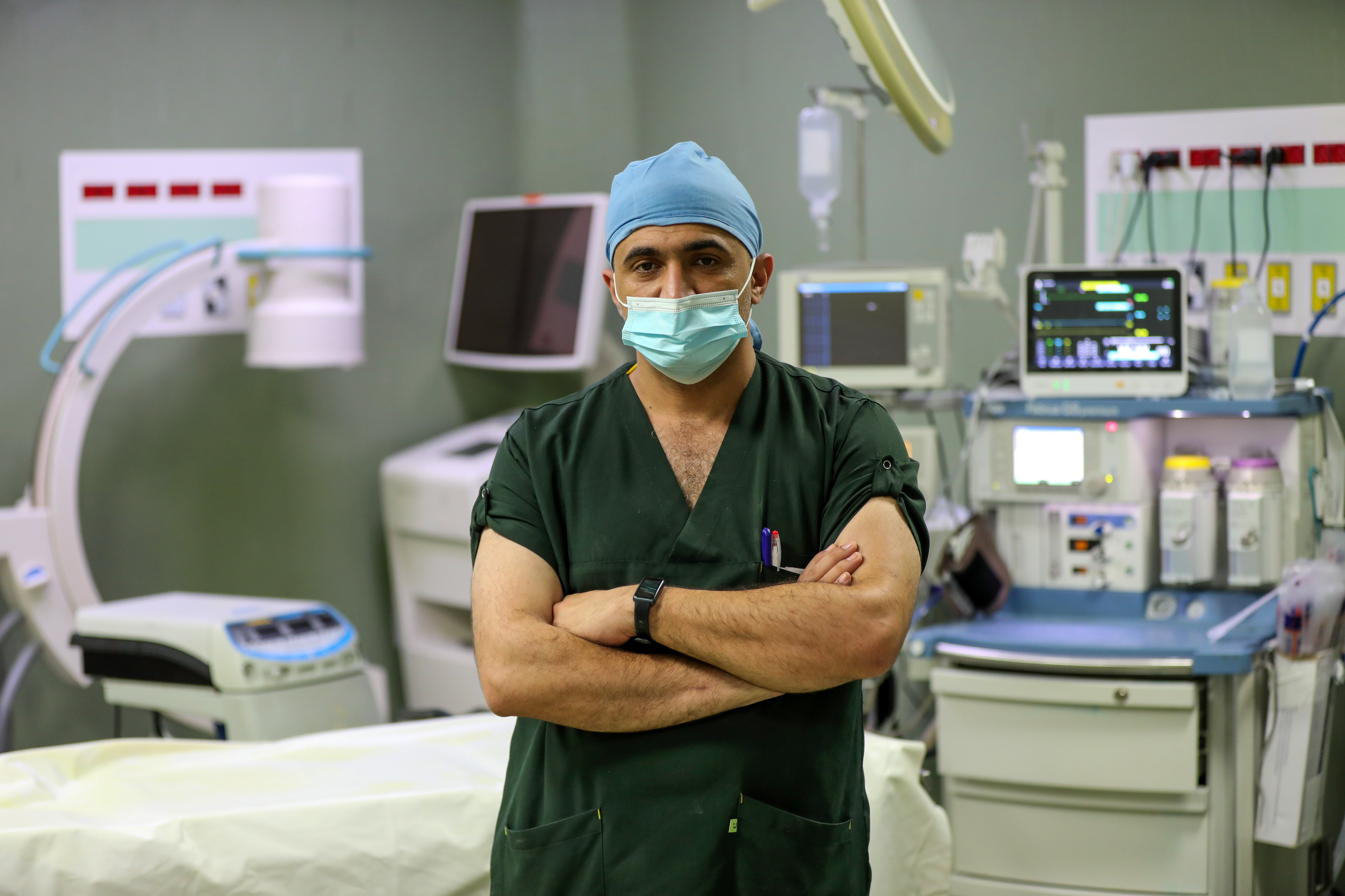 Ahmad Ismail al-Zayyan, orthopaedic surgeon at Al-Aqsa Martys Hospital