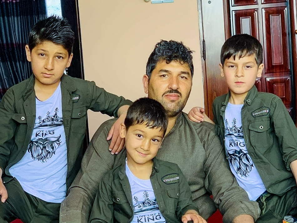 Afghan family in Pakistan
