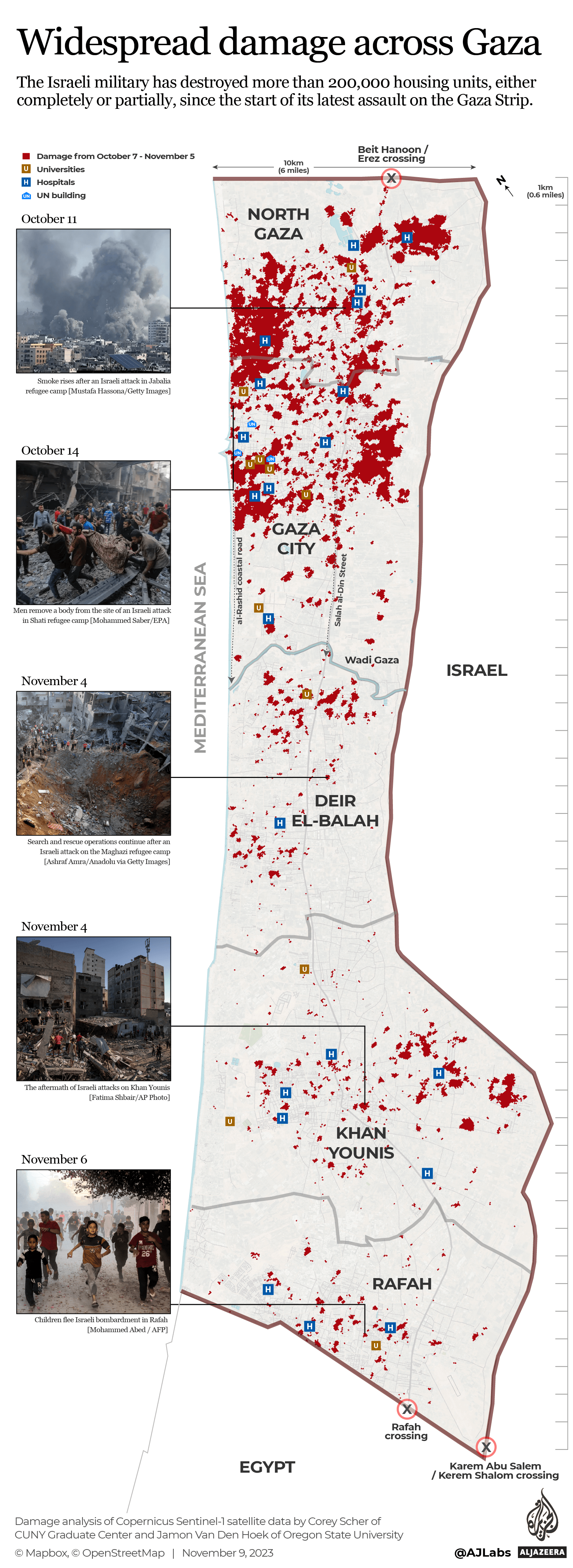 INTERACTIVE - Gaza Map ground damage November 5-1699521592