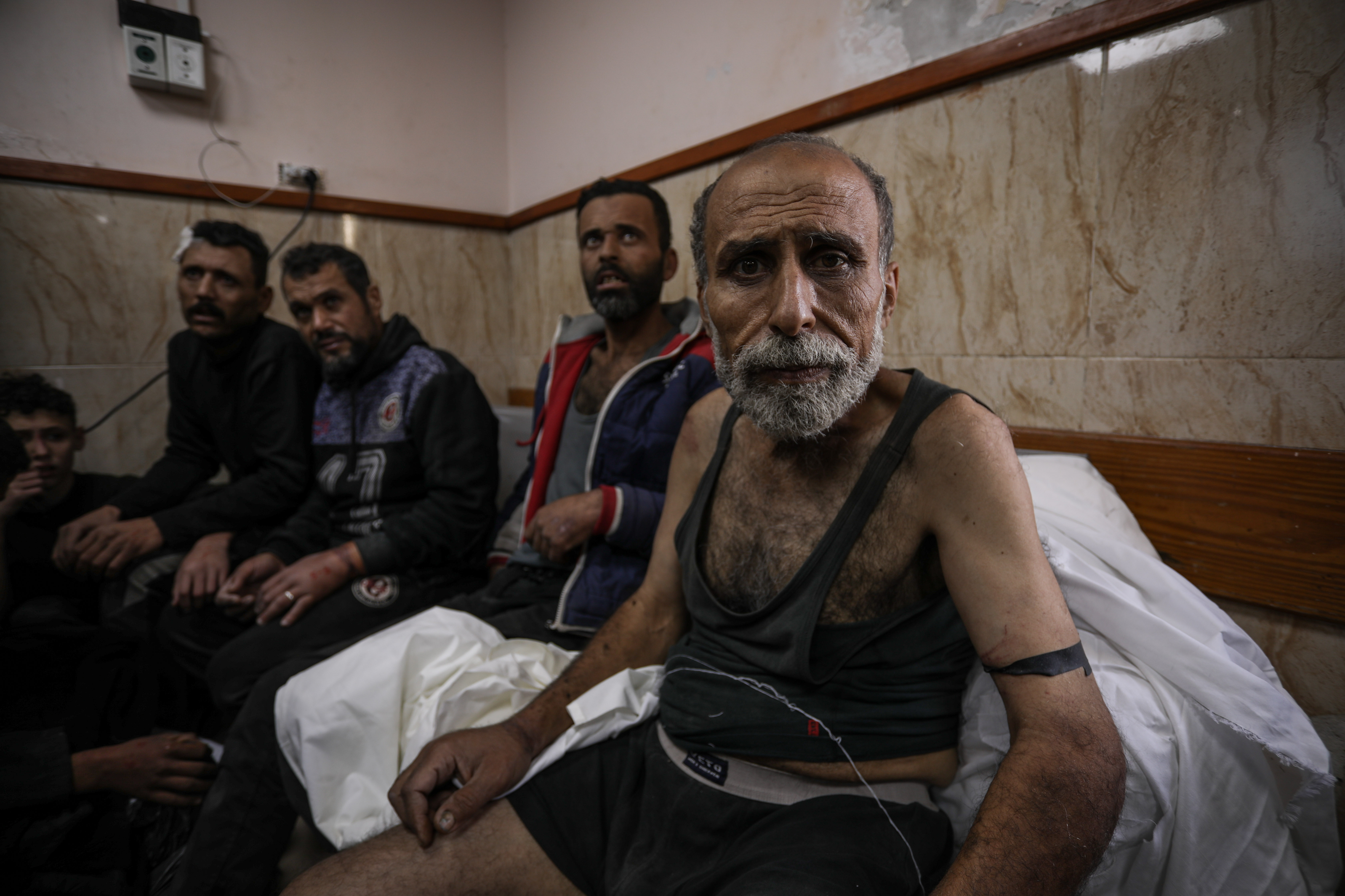 Israeli soldiers released about 10 men they had arrested on December 5, 2023