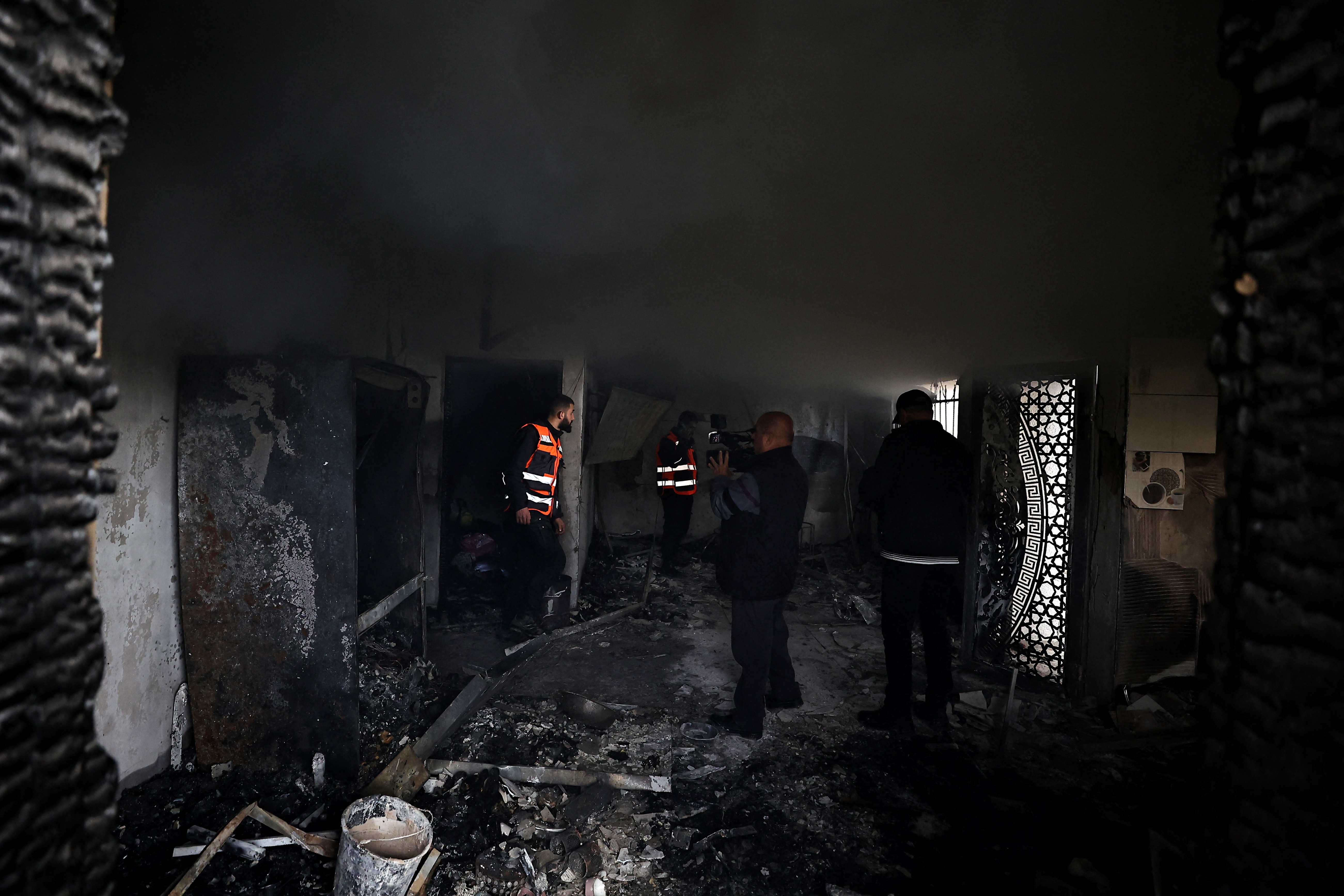 The Palestine Red Crescent Society says the situation in the camp 'continues to deteriorate' as it has been under siege by Israeli forces since Tuesday. [Zain Jaafar/AFP via Getty Images]