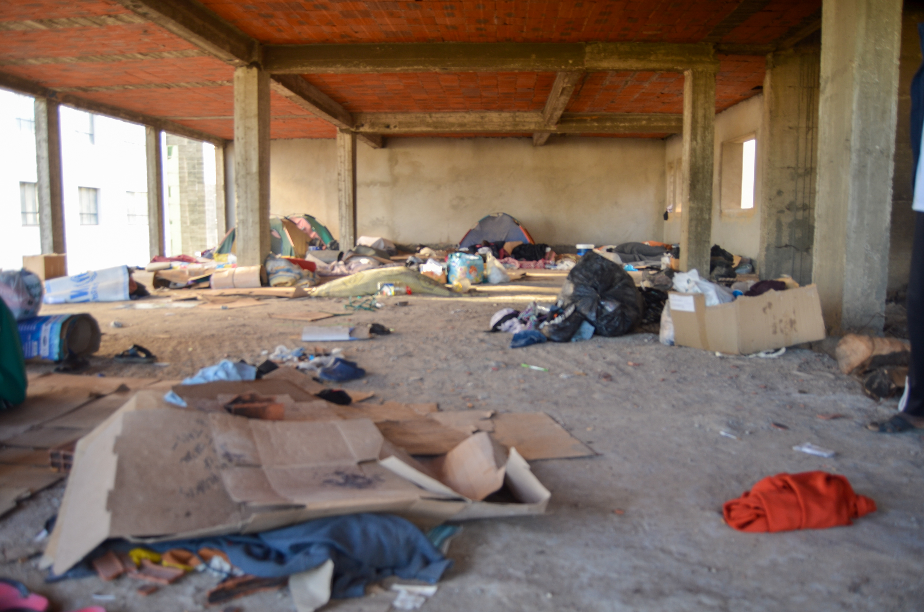 Sudanese refugees in the Tunisian winter