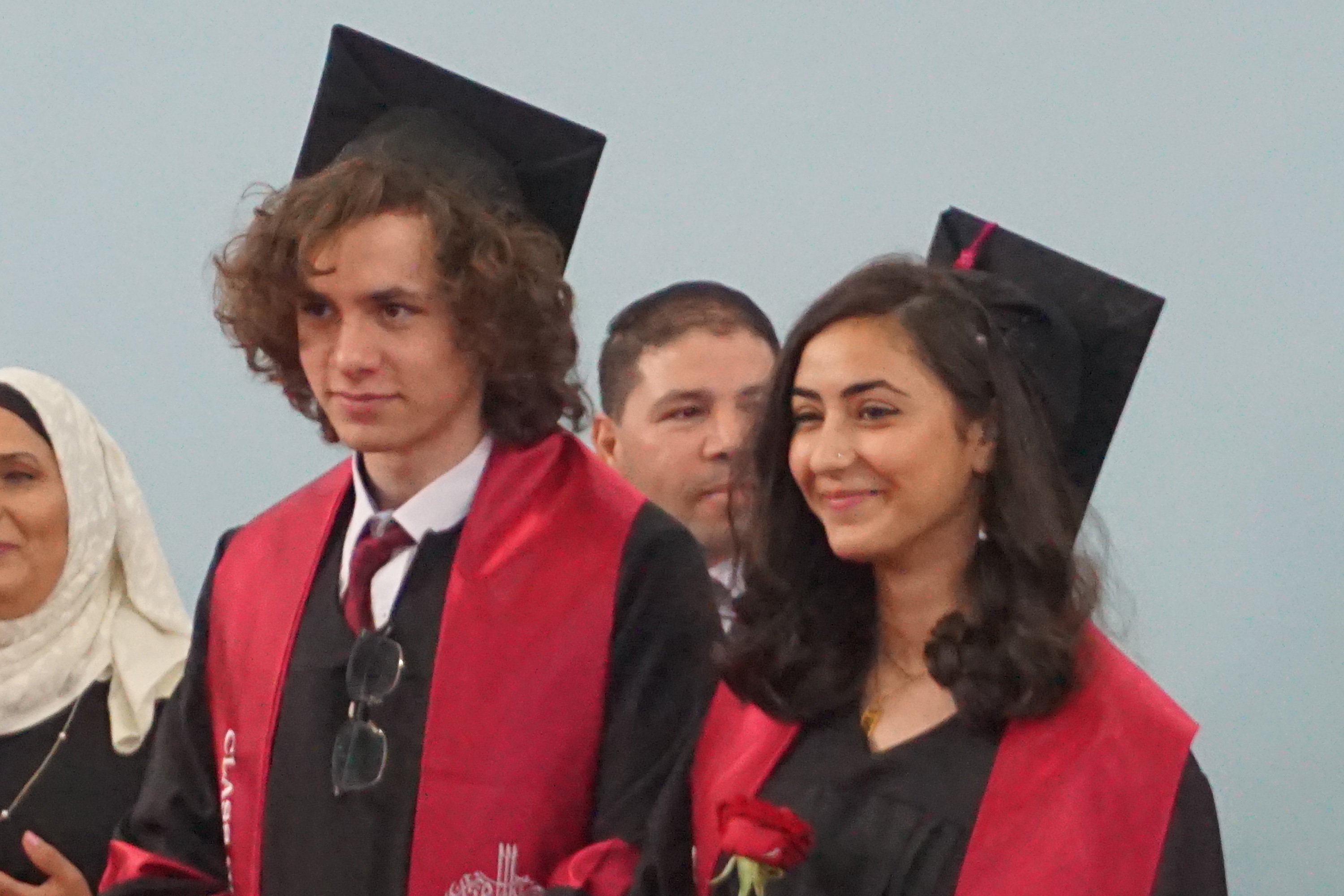 Hisham Awartani at graduation