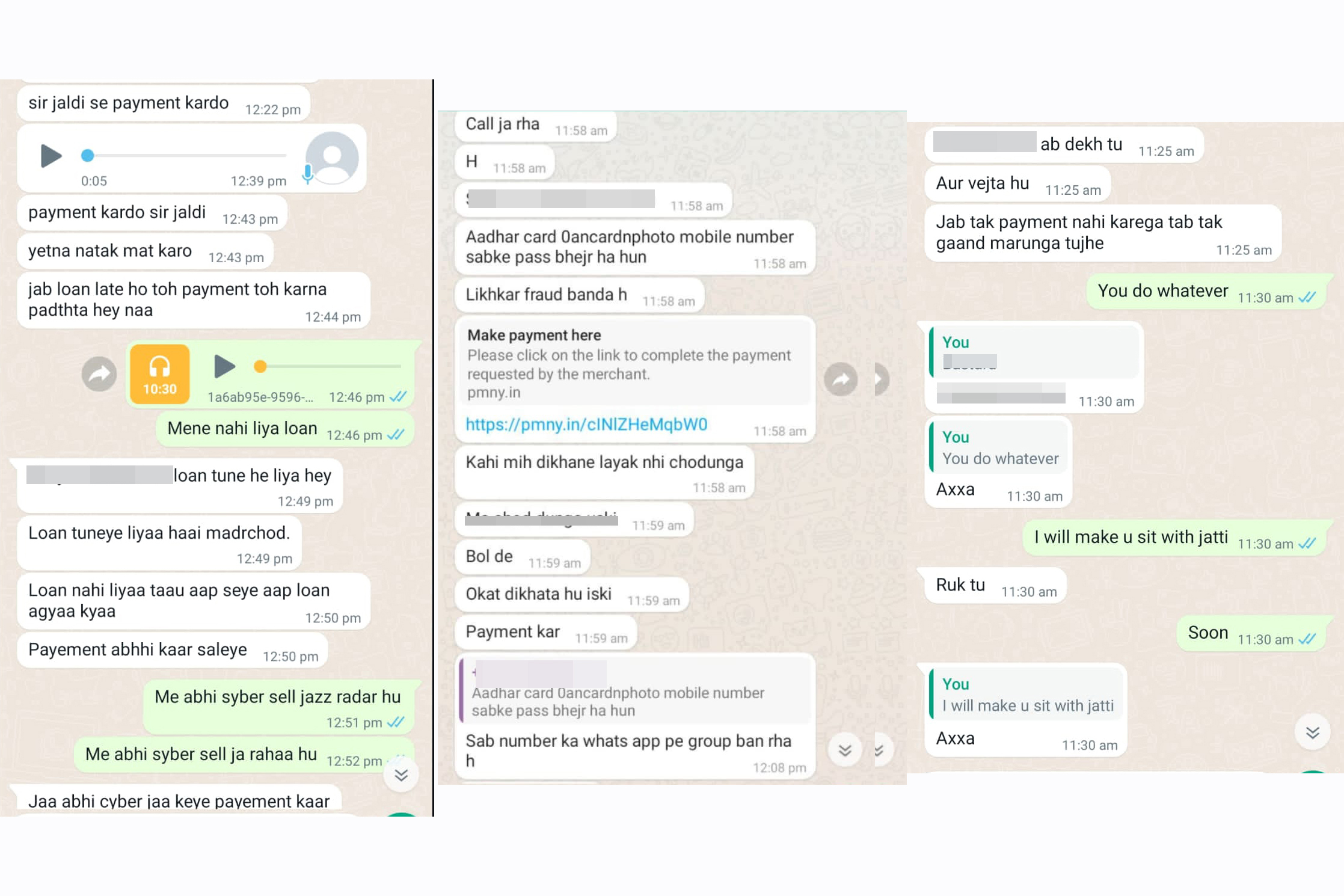Loan apps representatives harass borrowers by making continuous messages and calls.