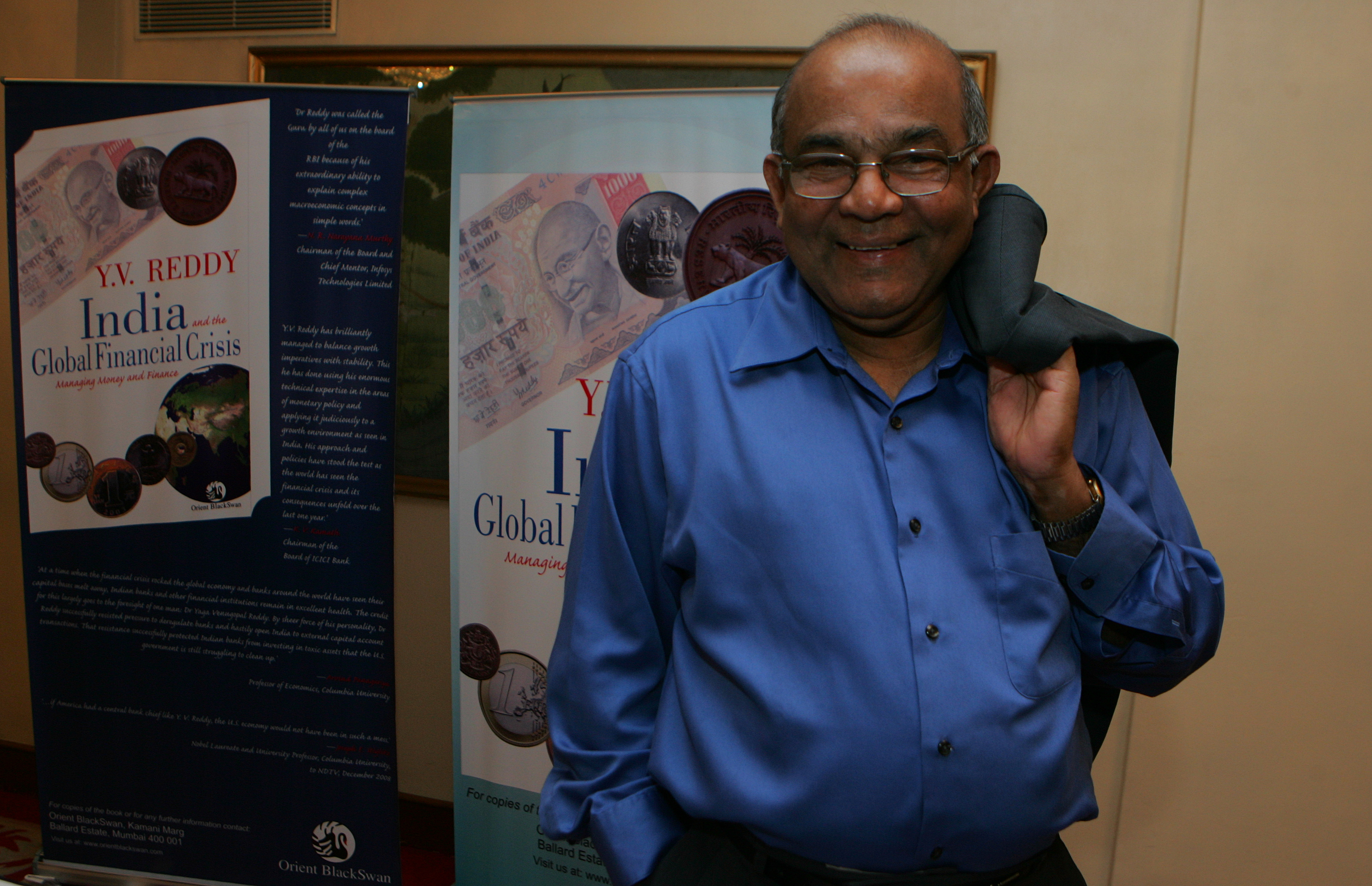 ExGovernor of RBI Y.V. Reddy at introduction of Book India and Global Financial Crisis