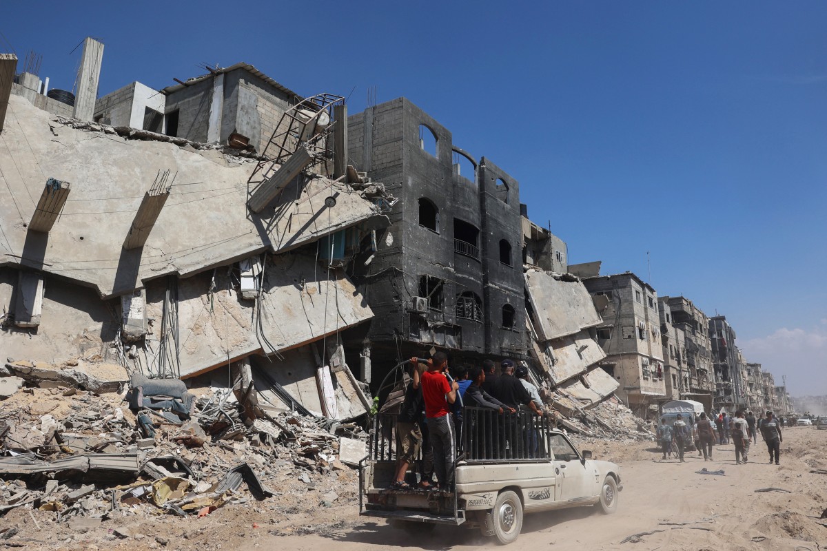 Destruction in Khan Yunis after Israel's withdrawal