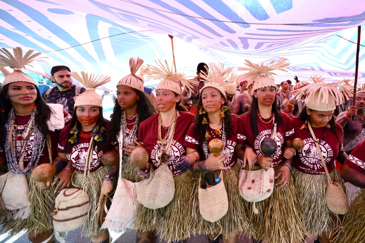 Indigenous peoples in Brazil march to demand land recognition