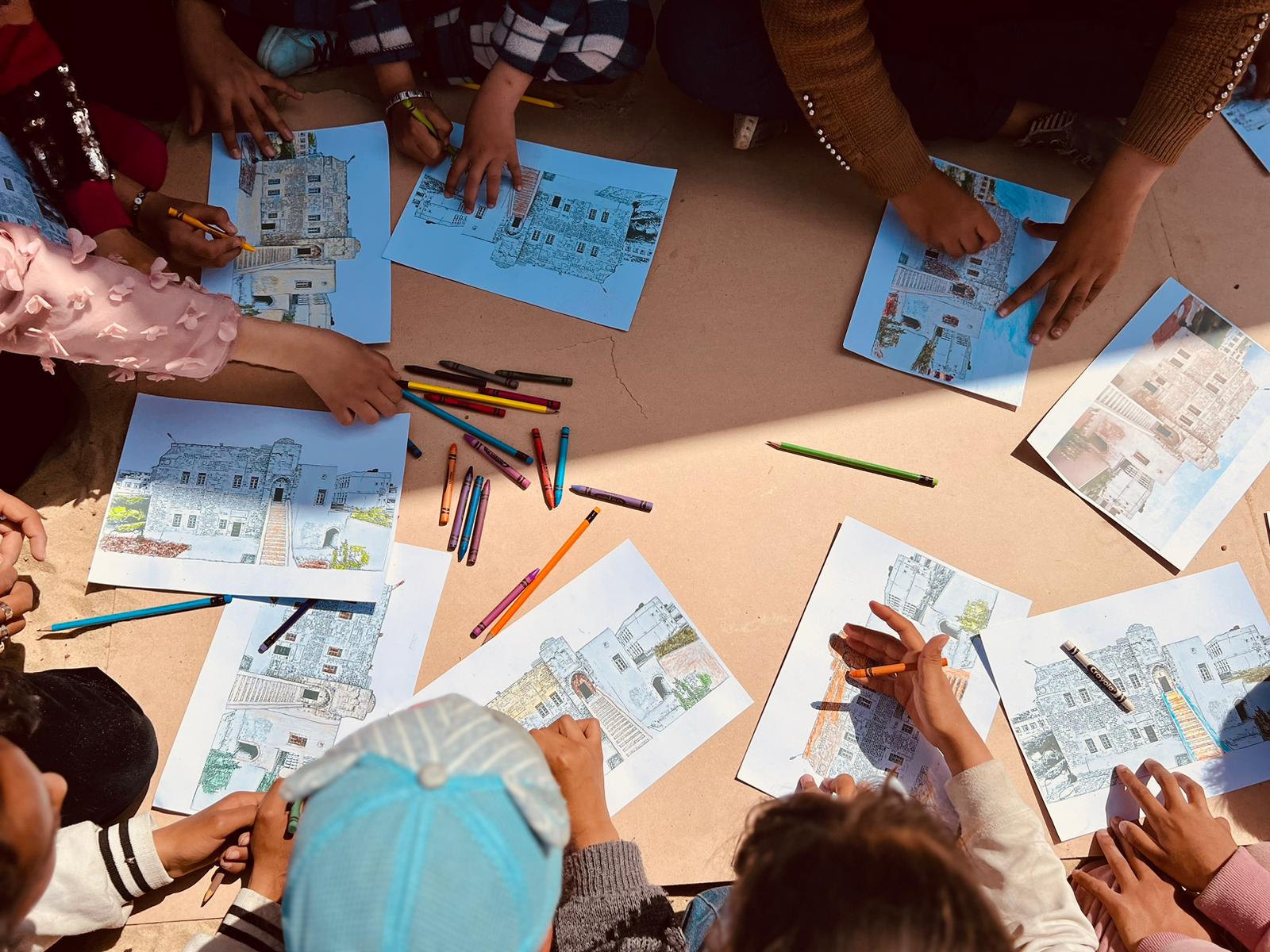 With schools across the Gaza Strip closed, for many children joining the classes held in shelters in Al-Mawasi, northern Rafah, this is the first opportunity they have had to pick up a pencil or crayon and come together with other children since the outbreak of the war.