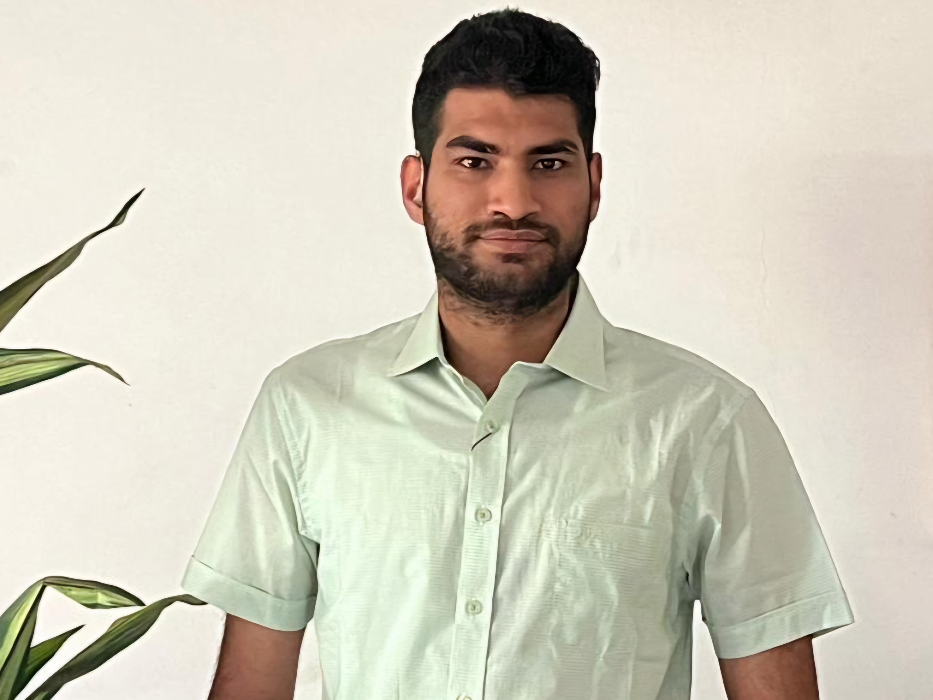 Mohamad Abu Ghali in his apartment in Cairo, Egypt.