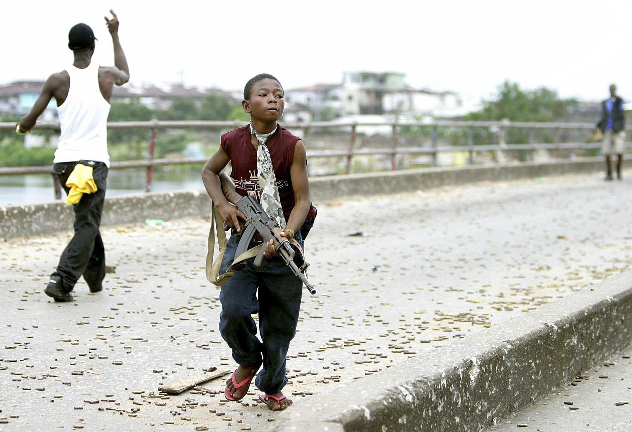 Liberian child soldier