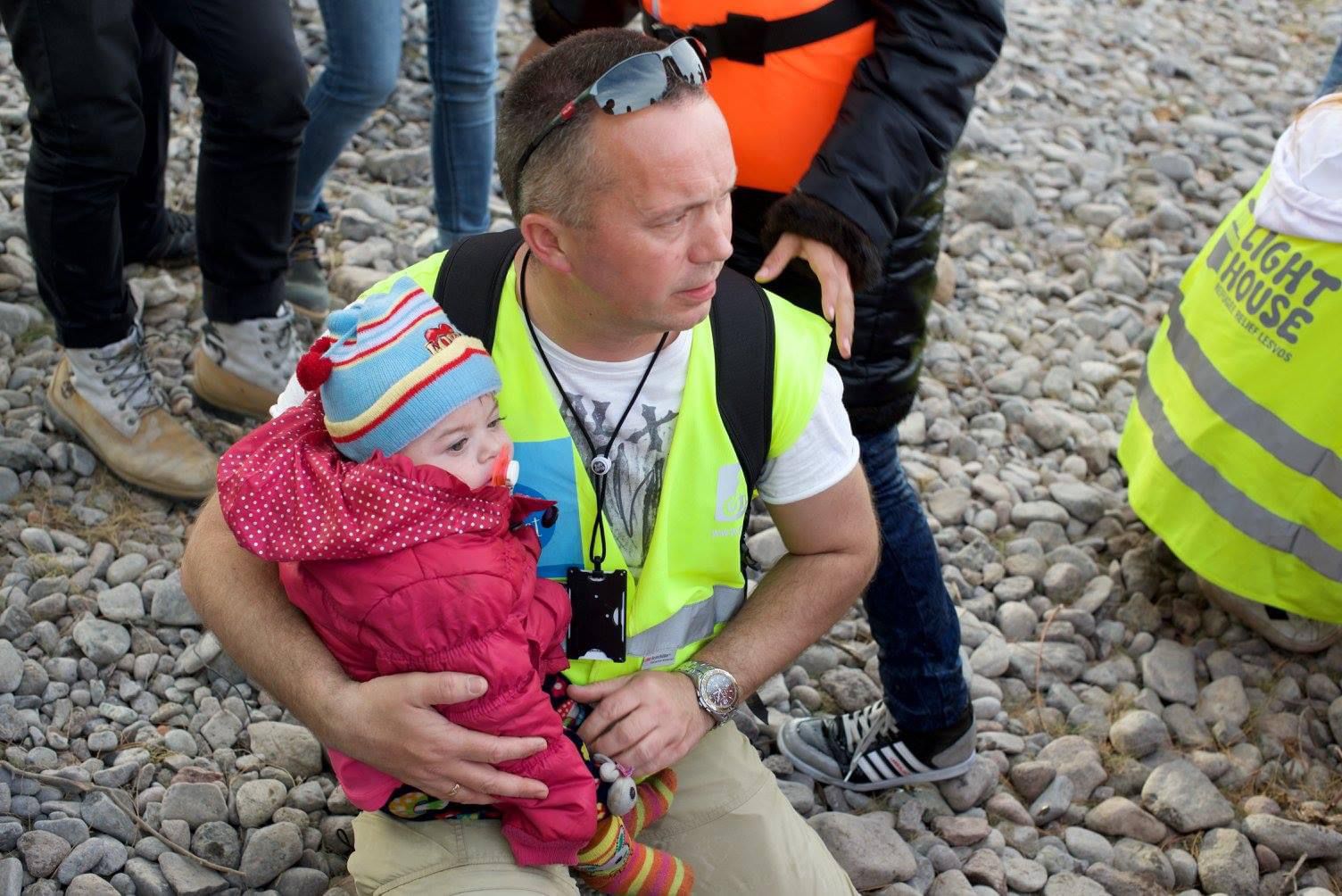 Tommy Olsen, a 51-year-old Norwegian volunteer, has spent years volunteering his time to assist refugees and migrants [Courtesy: Adam Rosser]