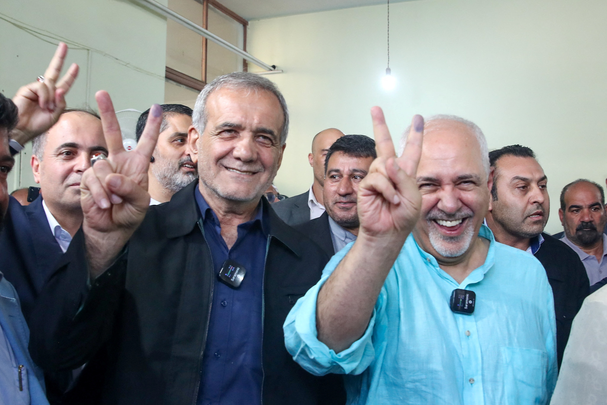 Iranian presidential candidate Masoud Pezeshkian