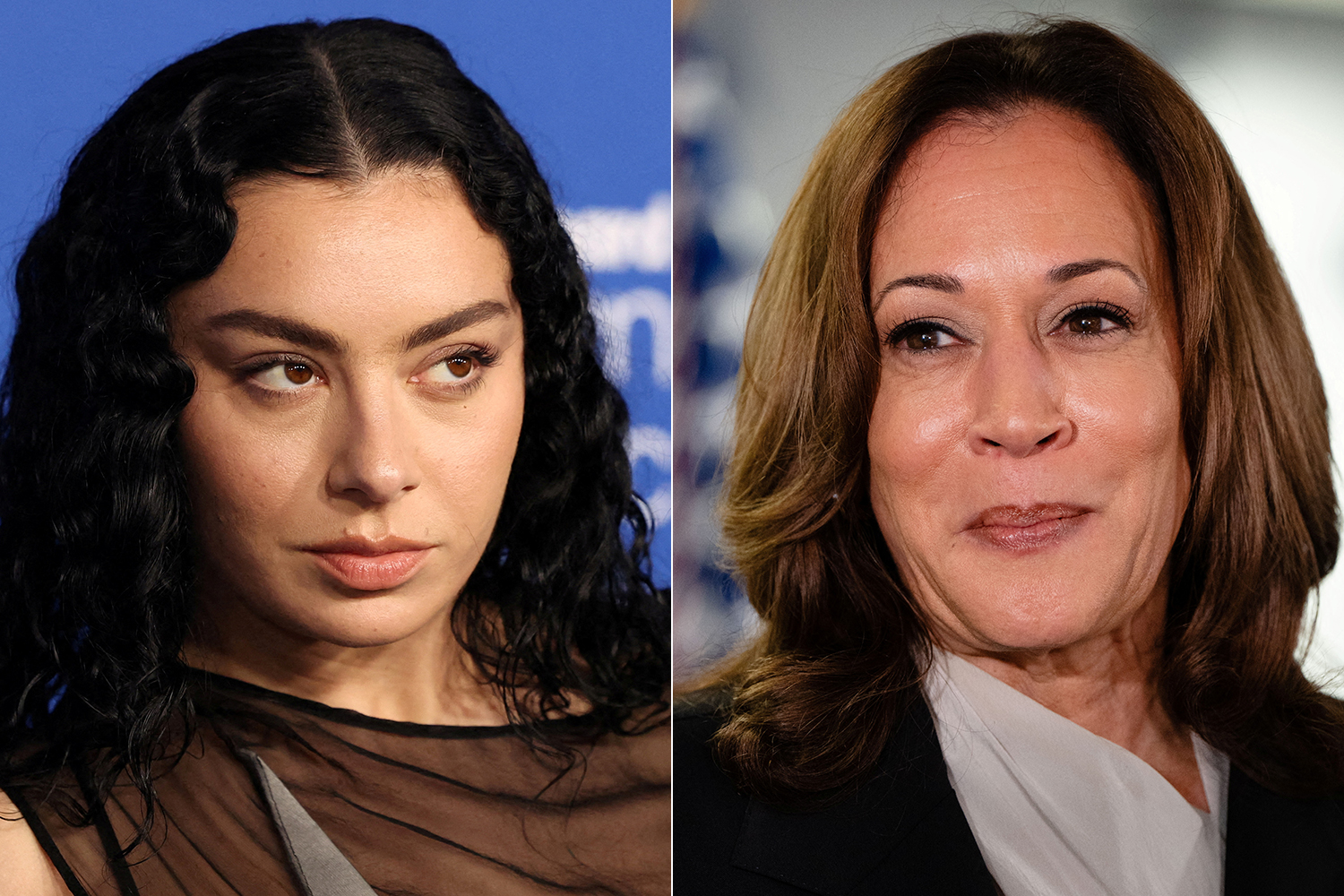 Charli XCX and Kamala Harris