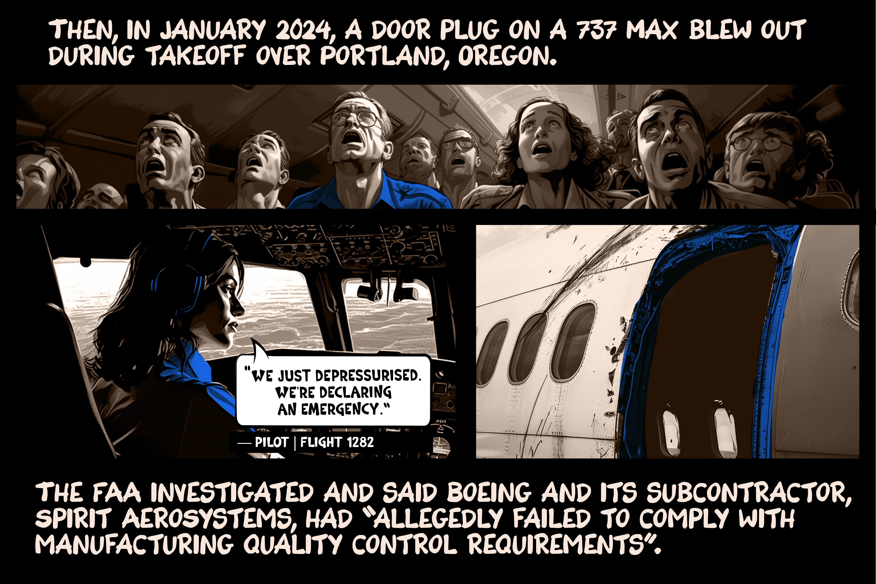 Plea deal between Boeing and US Dept of Justice involving two 737 Max crashes has families demanding accountability.