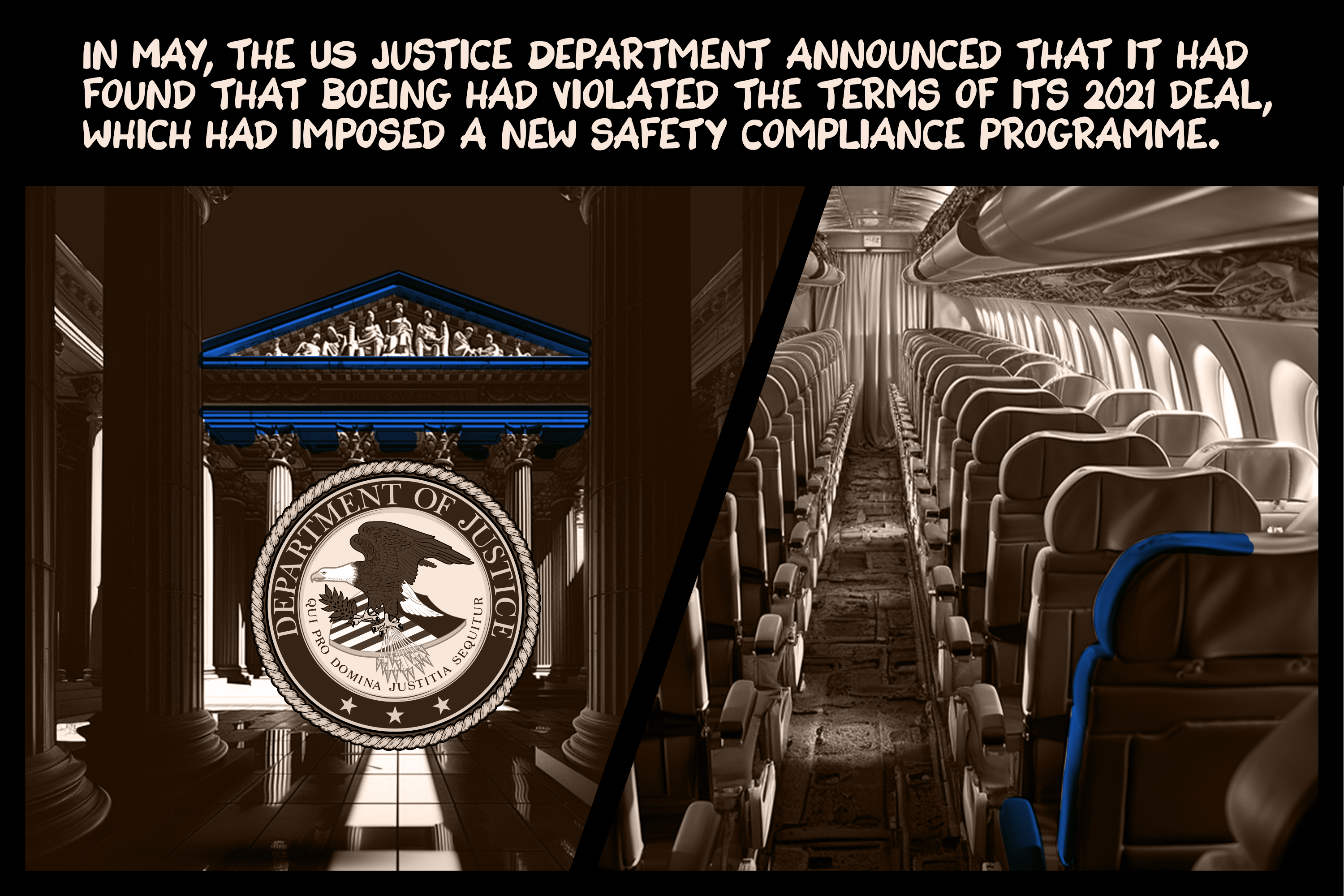 Plea deal between Boeing and US Dept of Justice involving two 737 Max crashes has families demanding accountability.