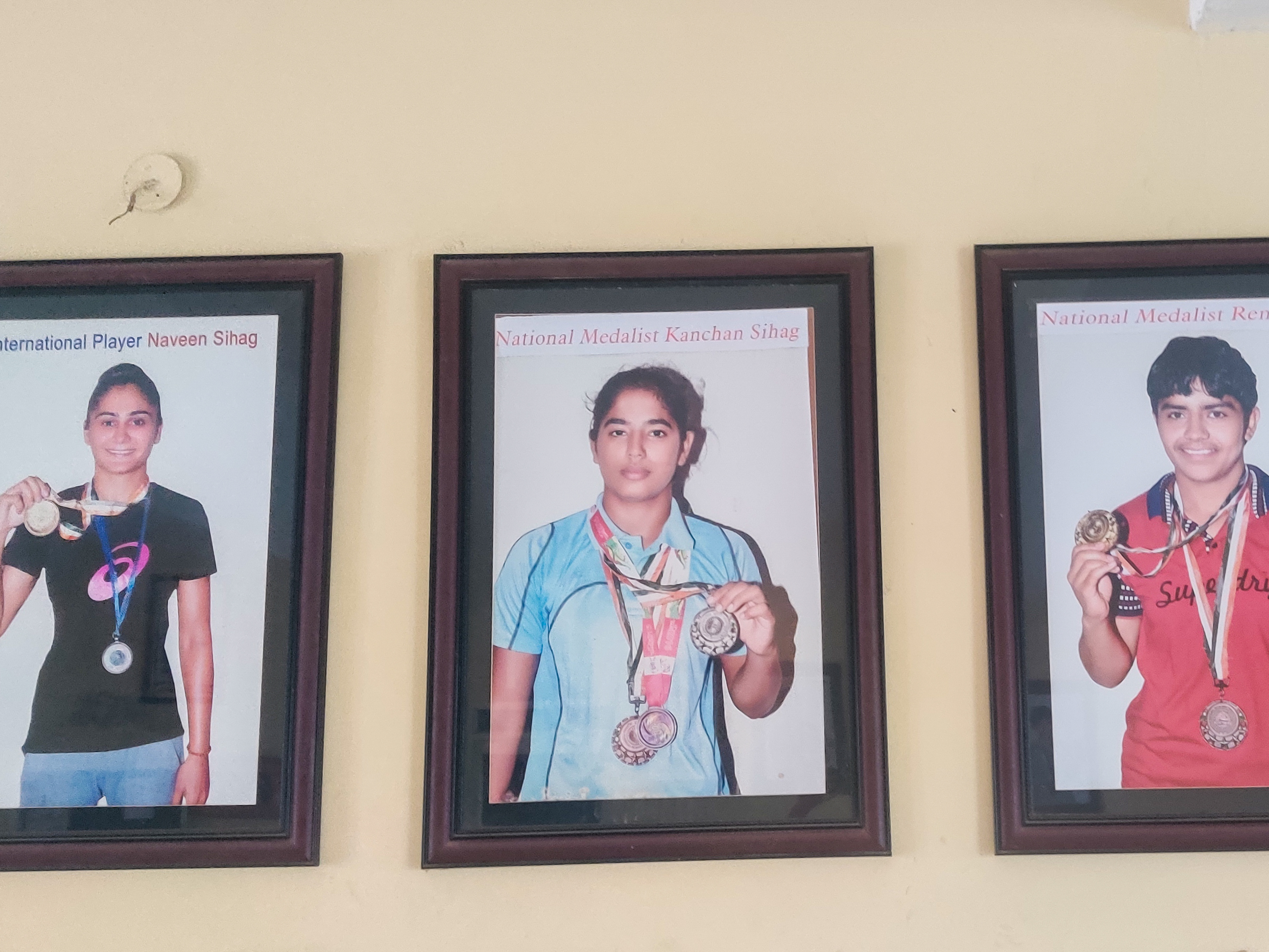 Altius 2, 3: Wrestling medals hanging in cupboards at the Altius Wrestling Academy in Rohtak, Haryana. Photo credit: Suparna Sharma