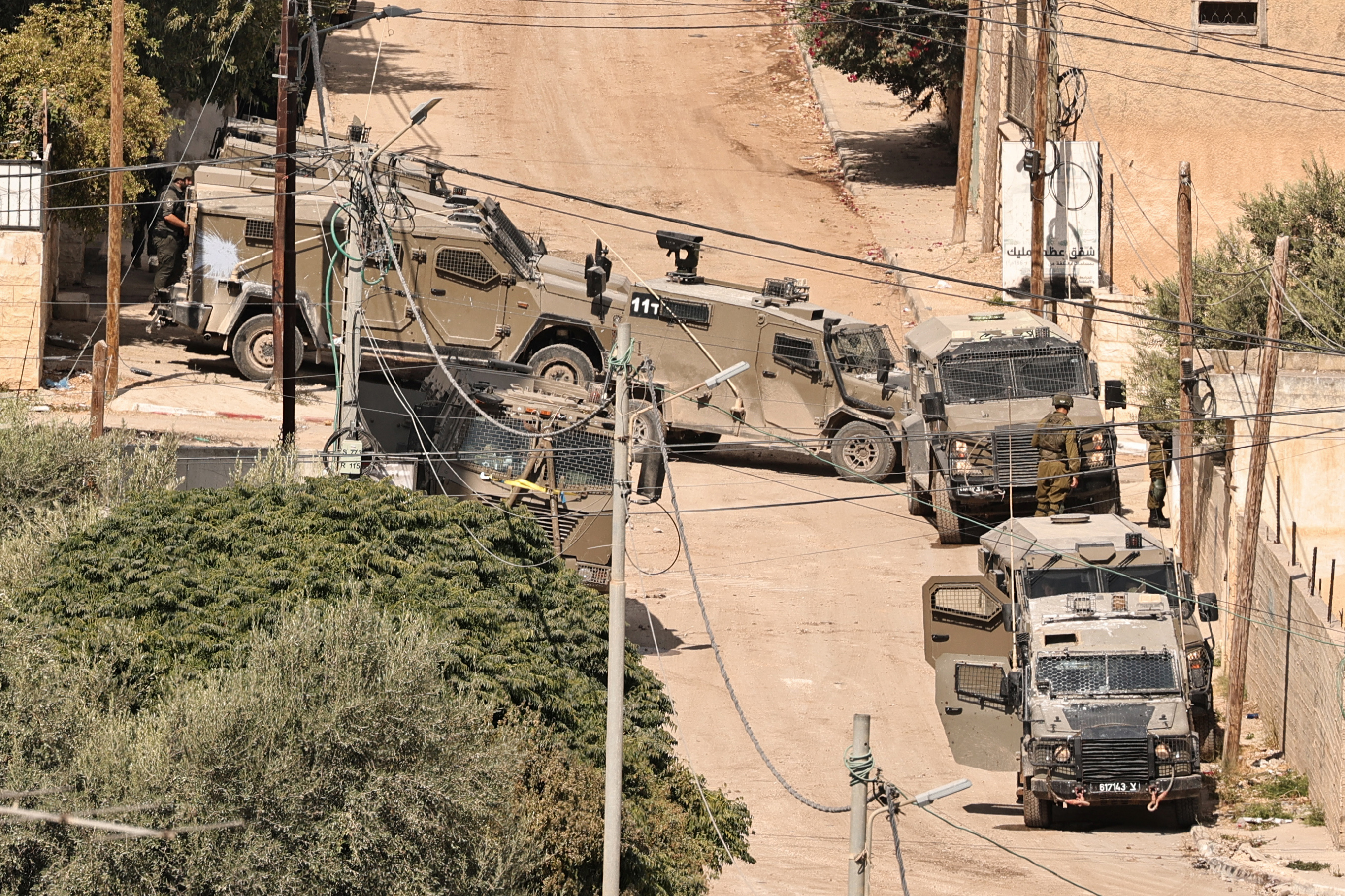 Israeli forces in Jenin