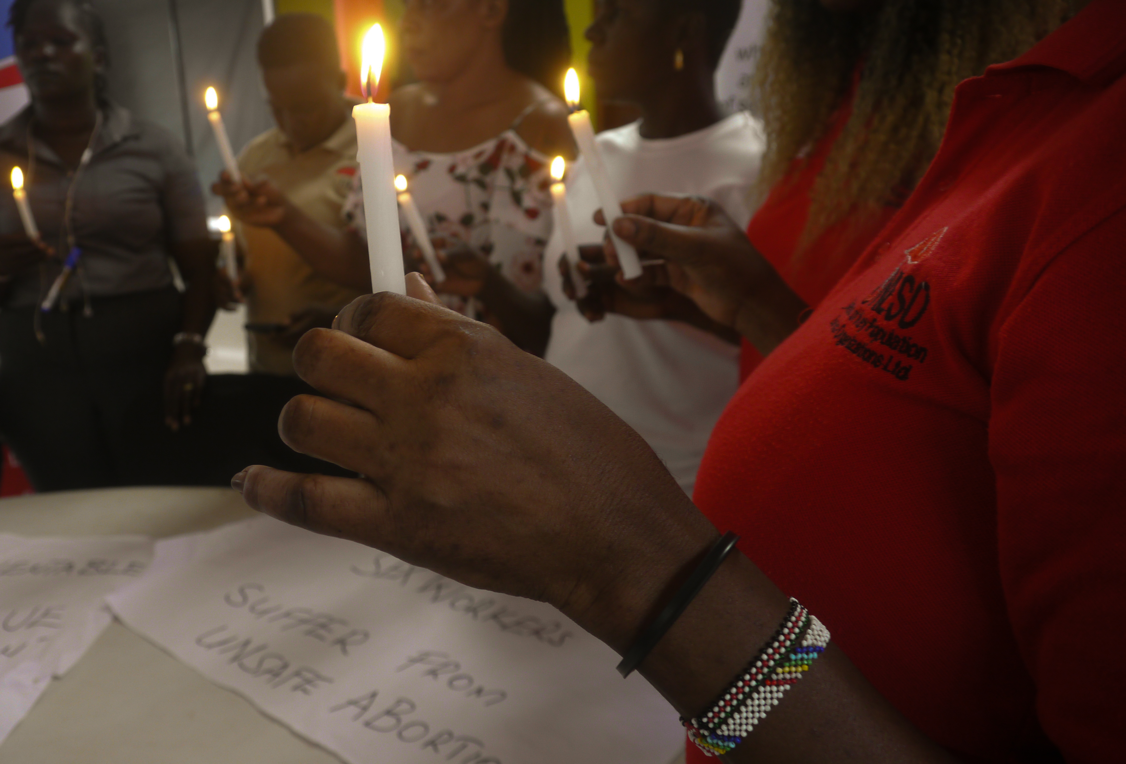A vigil in Uganda