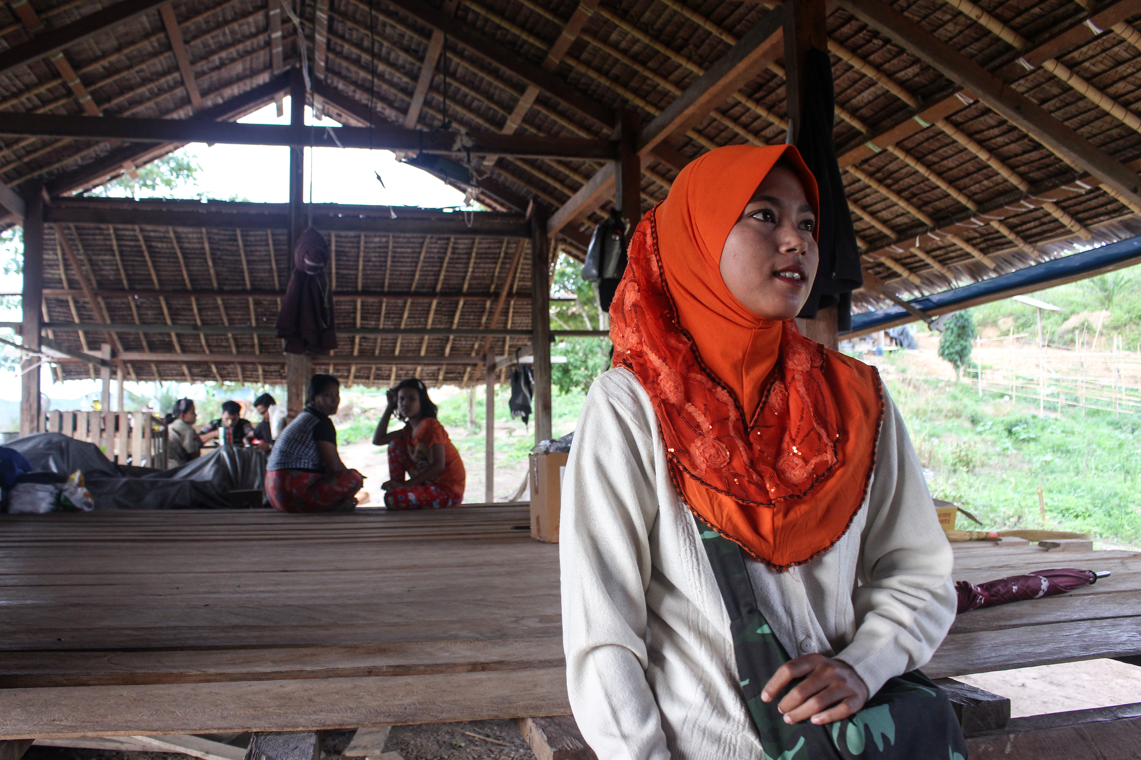 Thandar, a 28-year-old combat medic, has served in 3rd Company since October 2021 [Lorcan Lovett/Al Jazeera]