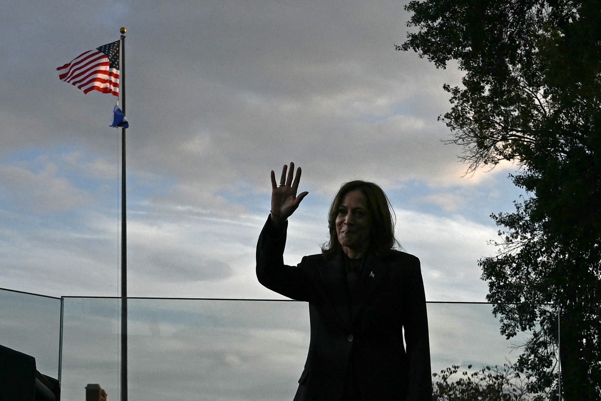 Vice President Kamala Harris delivers a concession speech