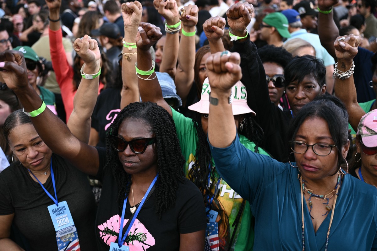 Vice President Kamala Harris delivers a concession speech