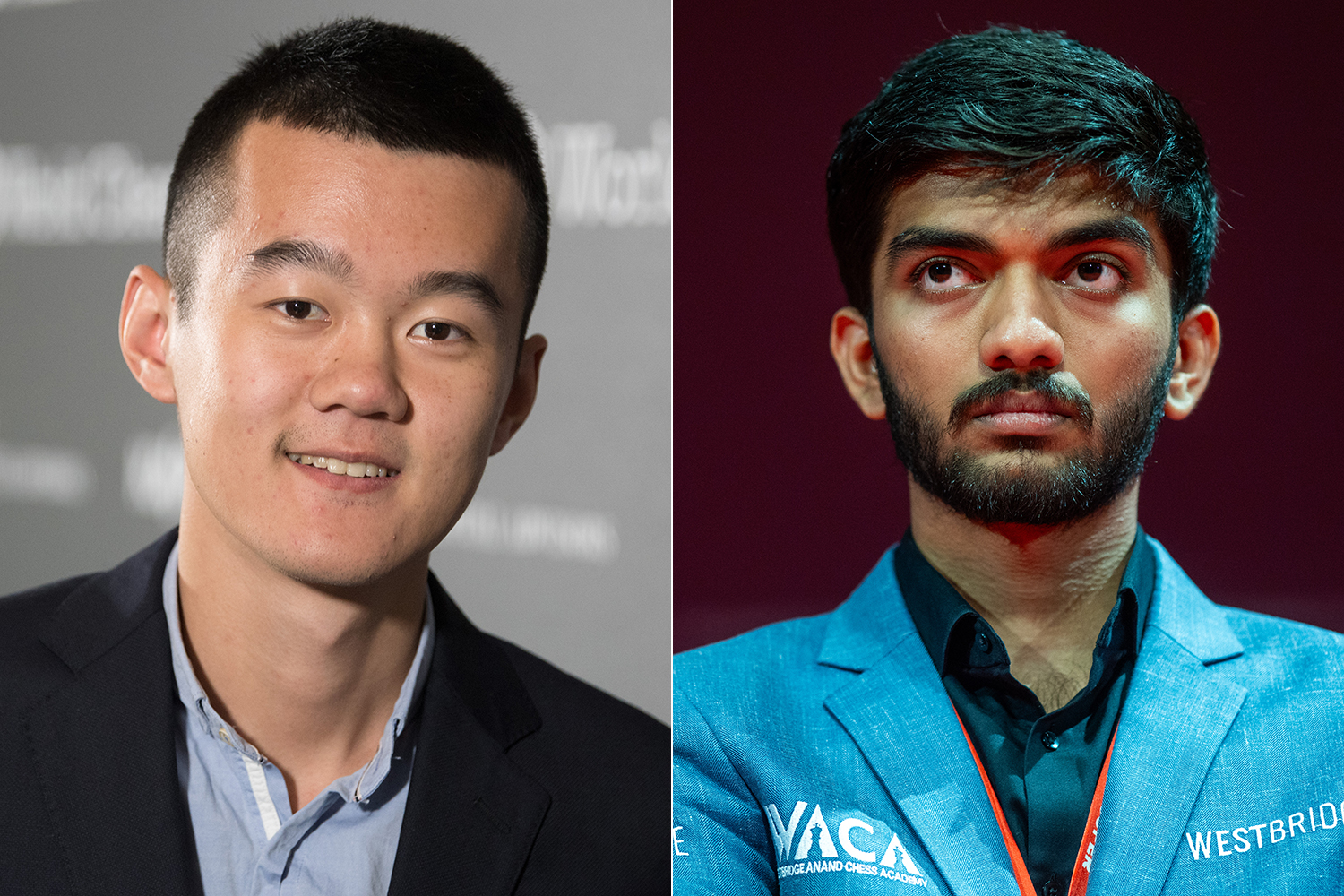 Ding Liren and Gukesh Dommaraju