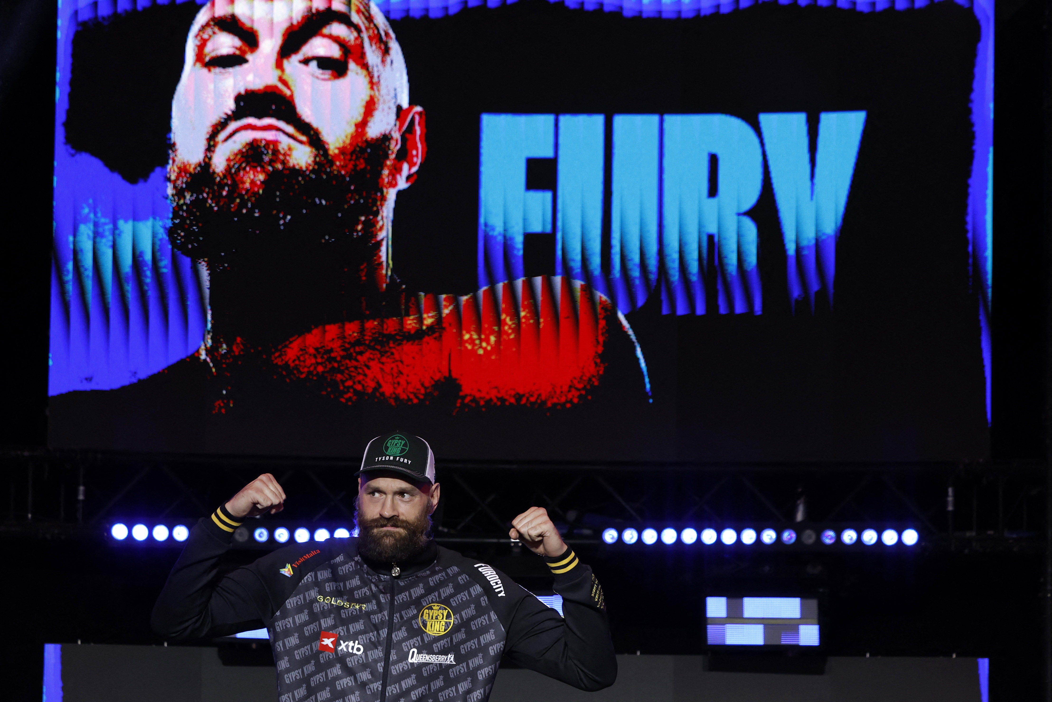 Boxing - Oleksandr Usyk v Tyson Fury - Heavyweight World Title - Grand Arrivals - Riyadh, Saudi Arabia - December 17, 2024 Tyson Fury during the grand arrivals Action Images via Reuters/Andrew Couldridge