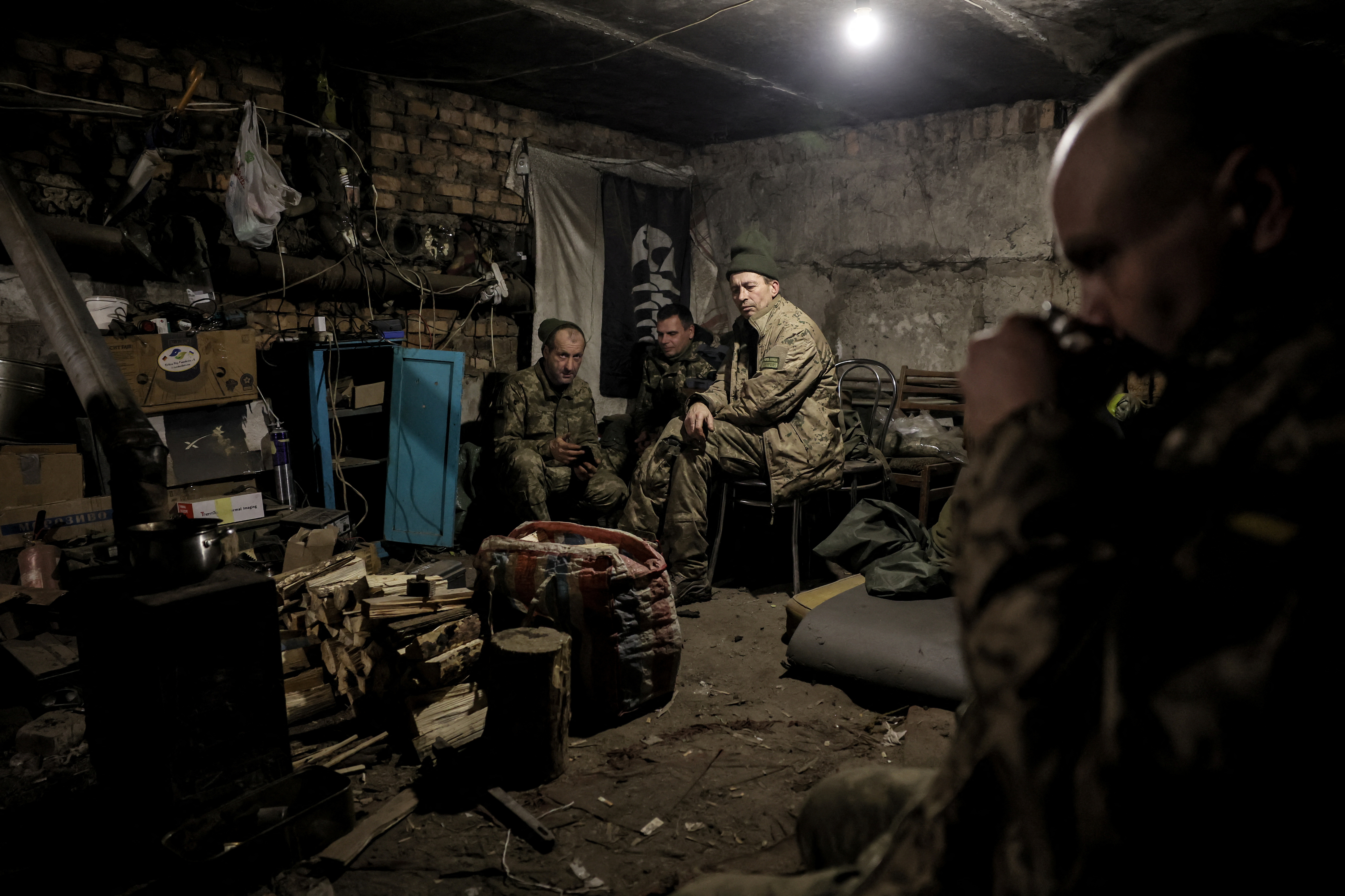 Servicemen of 24th Mechanized brigade of the Ukrainian Armed Forces