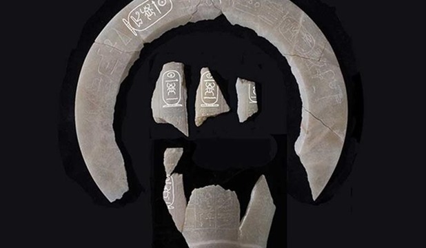 Artefacts discovered in the tomb, including fragments of alabaster jars bearing inscriptions with the names of Thutmose II and his principal wife, Queen Hatshepsut, provided definitive evidence of the tomb’s ownership. [Egypt State Information Service]