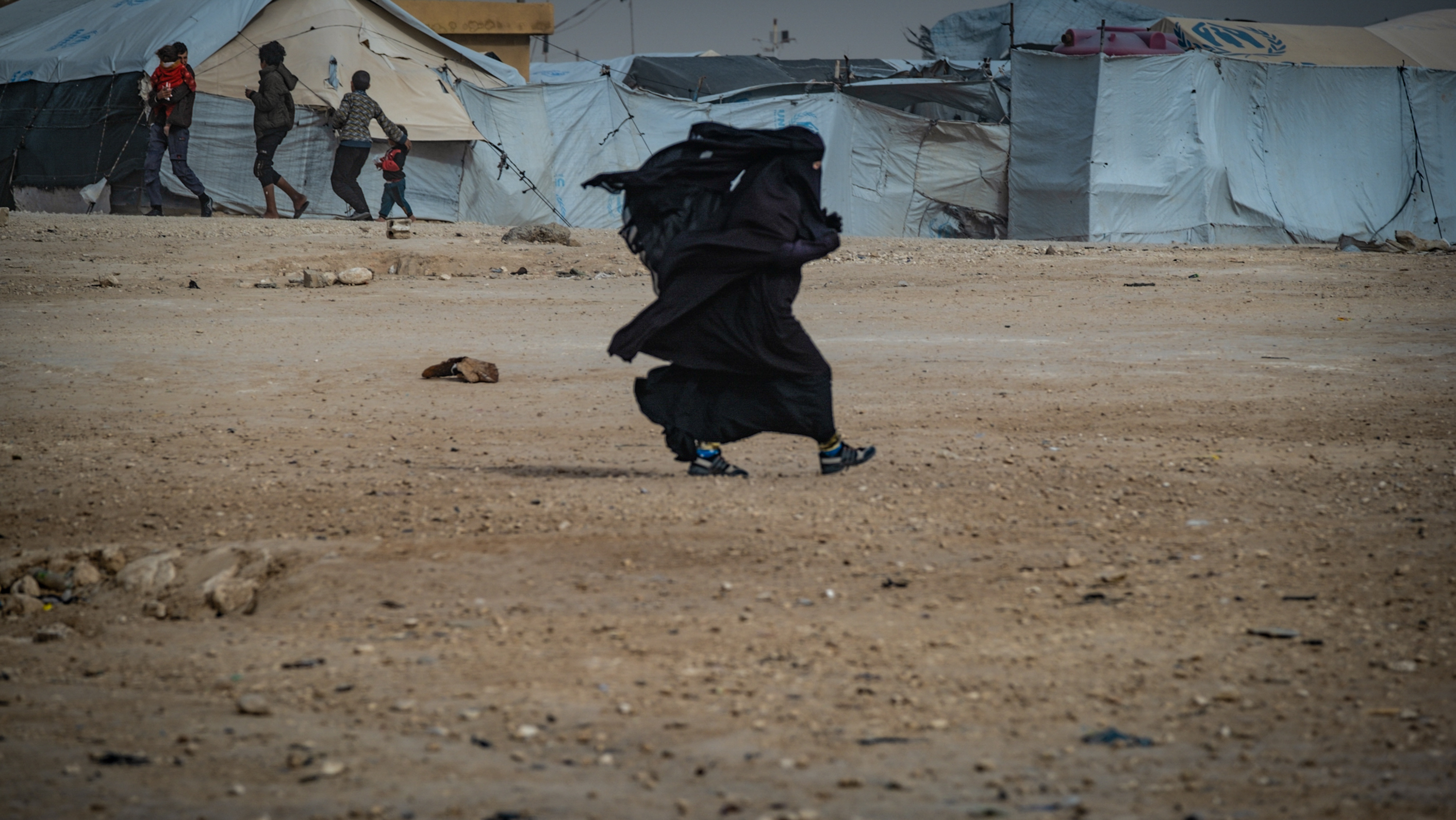 A view across Al Hol, northeast Syria