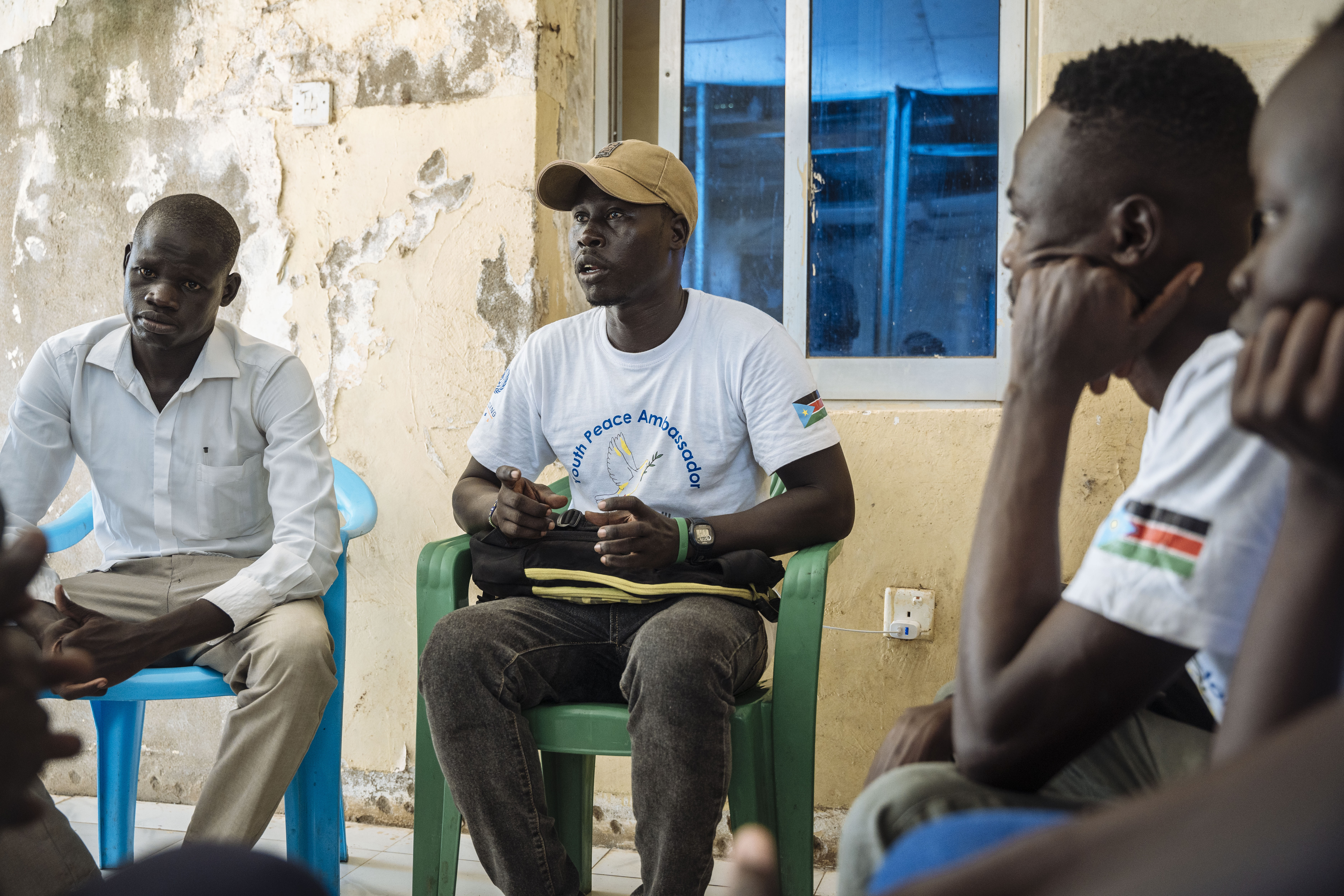 Youth groups in Malakal play a key role in rebuilding their war-torn community, using dialogue, education, and sports to bridge divides and foster peace among a generation shaped by conflict. Muse Mohammed/IOM